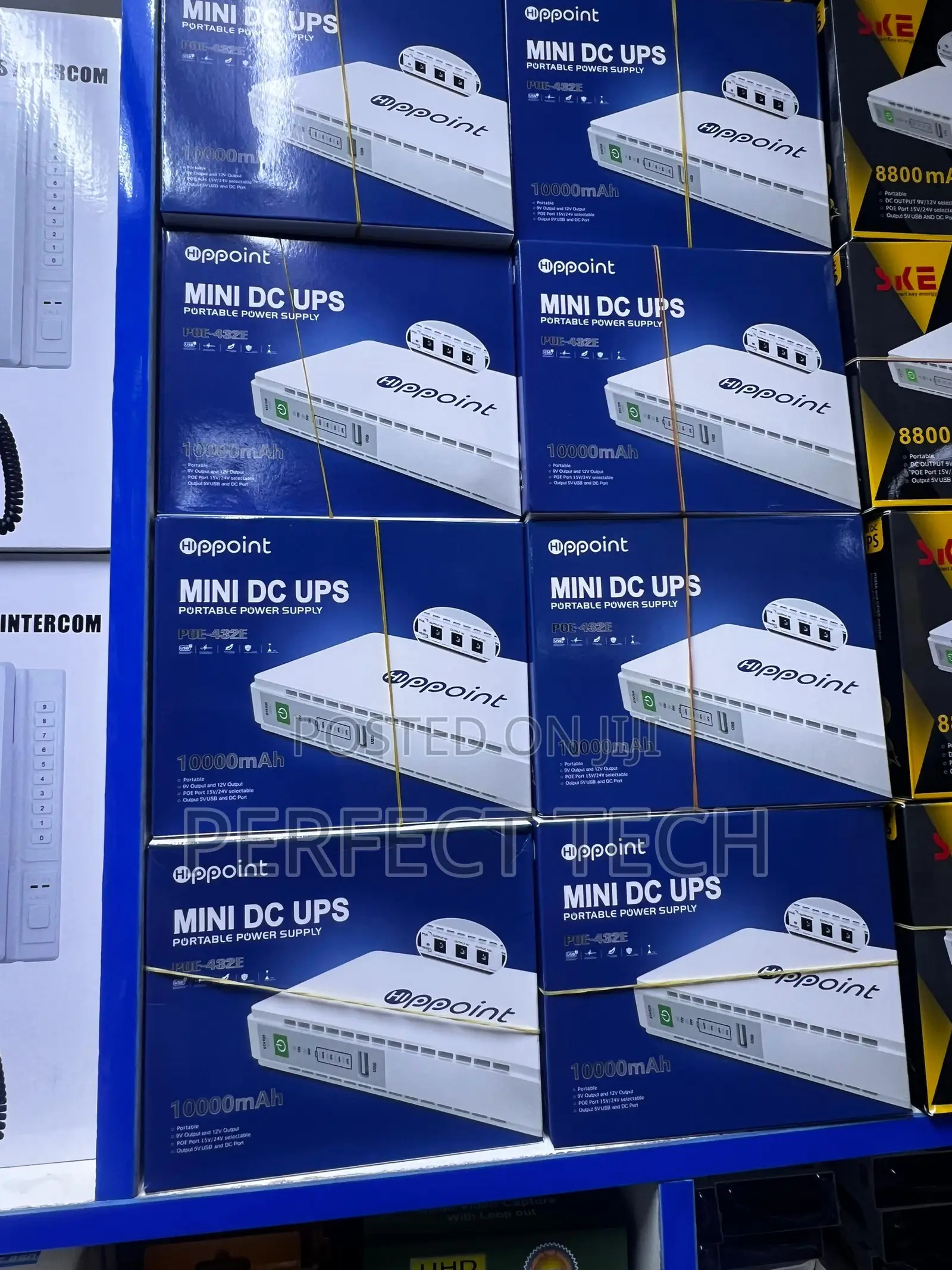 Mini DC UPS Backup 10000mah for Routers,CCTV,POS,Accesspoint