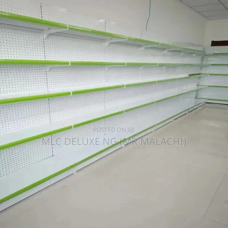 Heavy Duty Supermarket Shelves (Red,Blue,Green) Solid Shelve