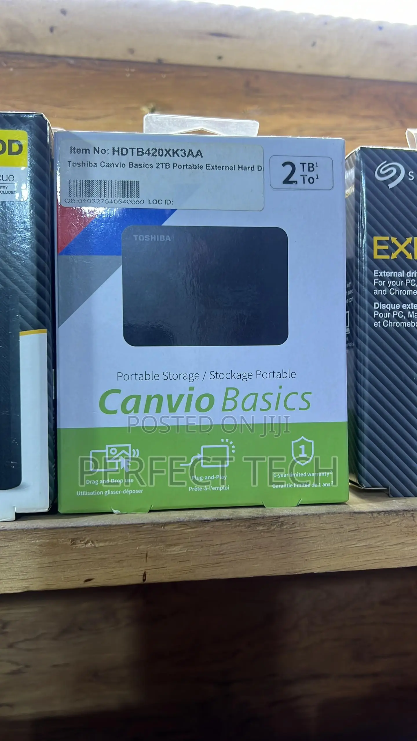 Toshiba Canvio Basics 2TB Portable External Hard Drive