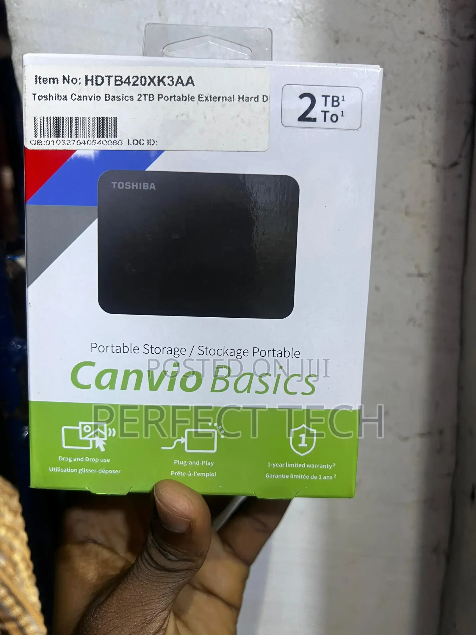 Toshiba Canvio Basics 2TB Portable External Hard Drive