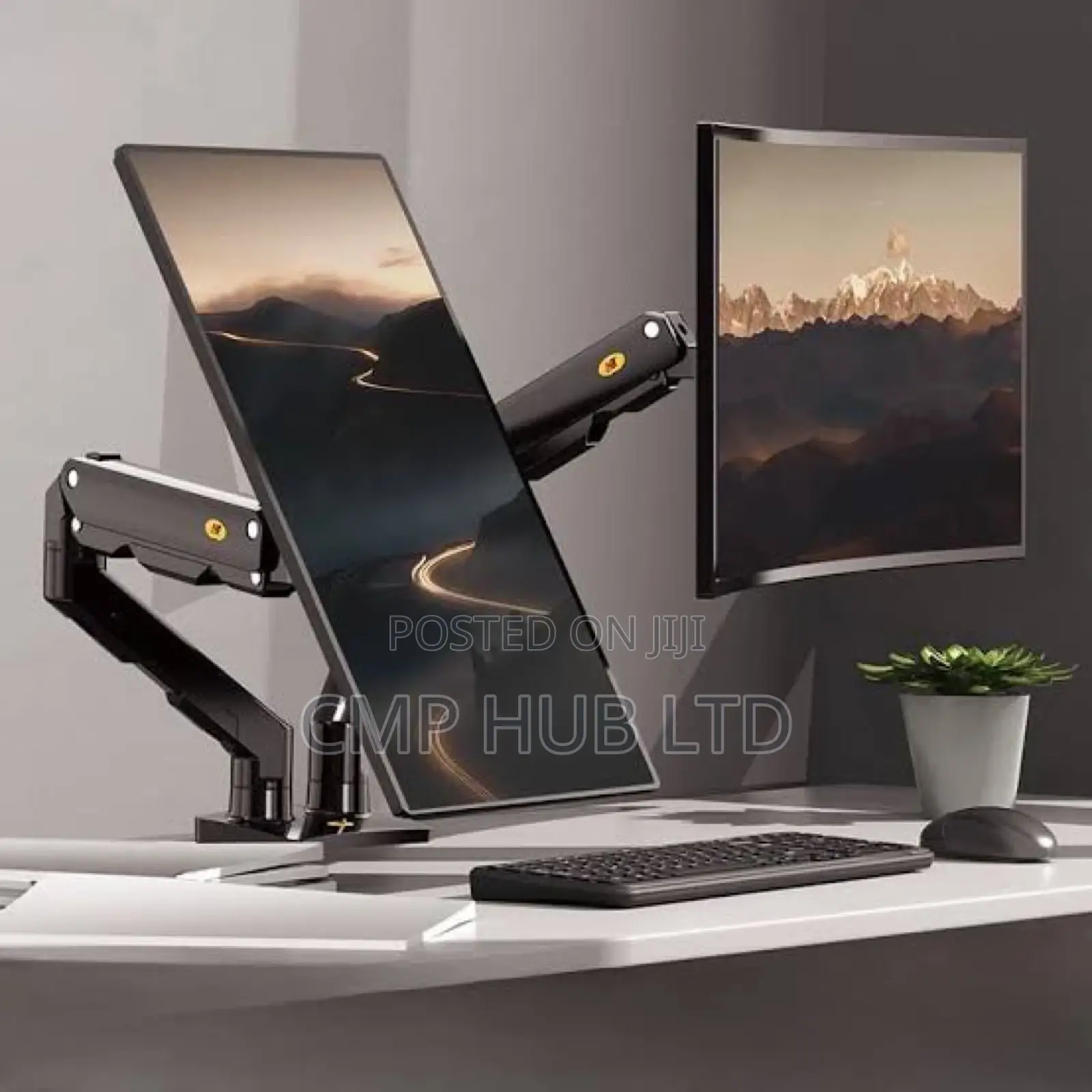 Dual Monitor Gas Spring (Arms) Holder