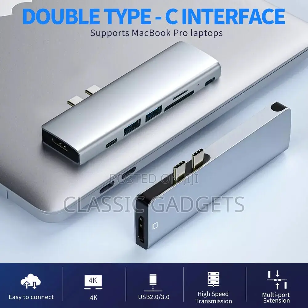7 in 2 USB -C Hub Type C HDMI Adapter
