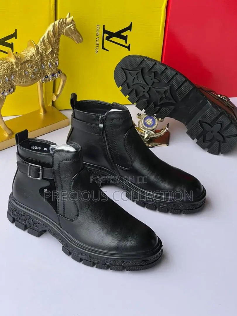 Men's Louis Vuitton Ankle Leather Boots