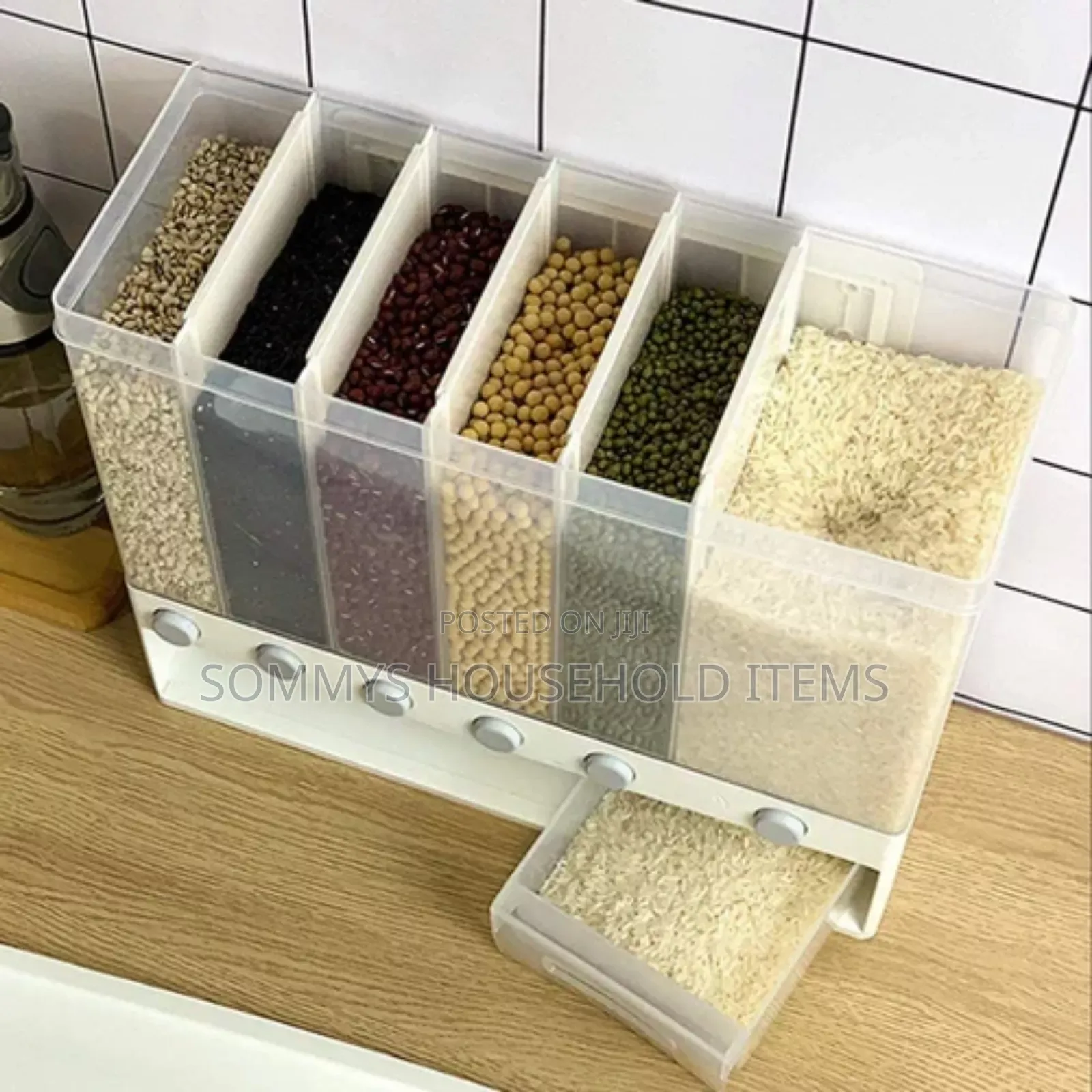 Big Sized 6 in 1 Wall-Mounted Cereals Dispenser