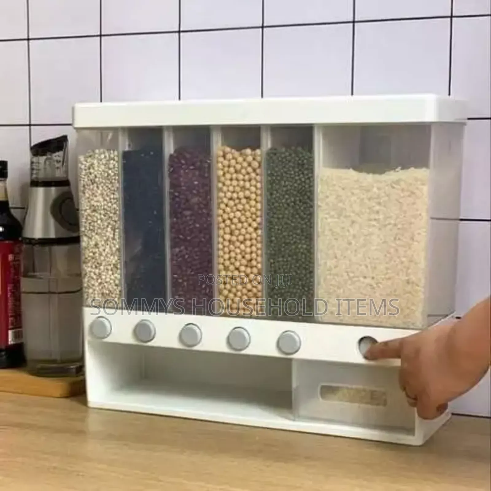 Big Sized 6 in 1 Wall-Mounted Cereals Dispenser