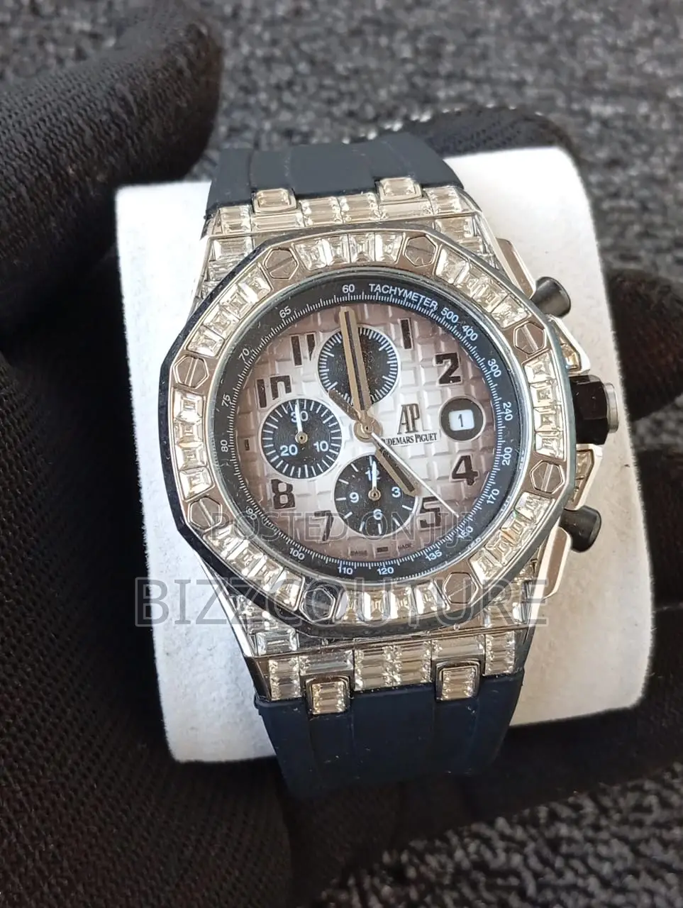 Original Audemars Piquet Chronograph Black Rubber Watch