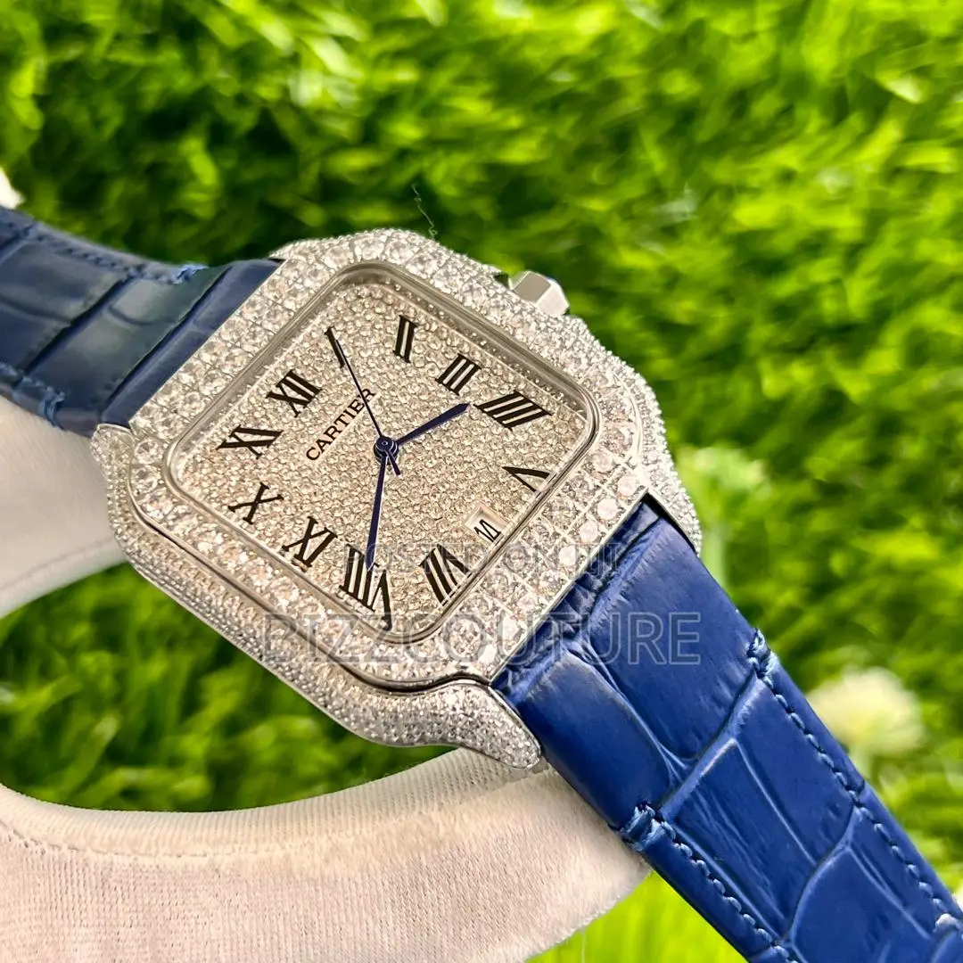 Original Cartier Blue Leather Watch Is Available in Store