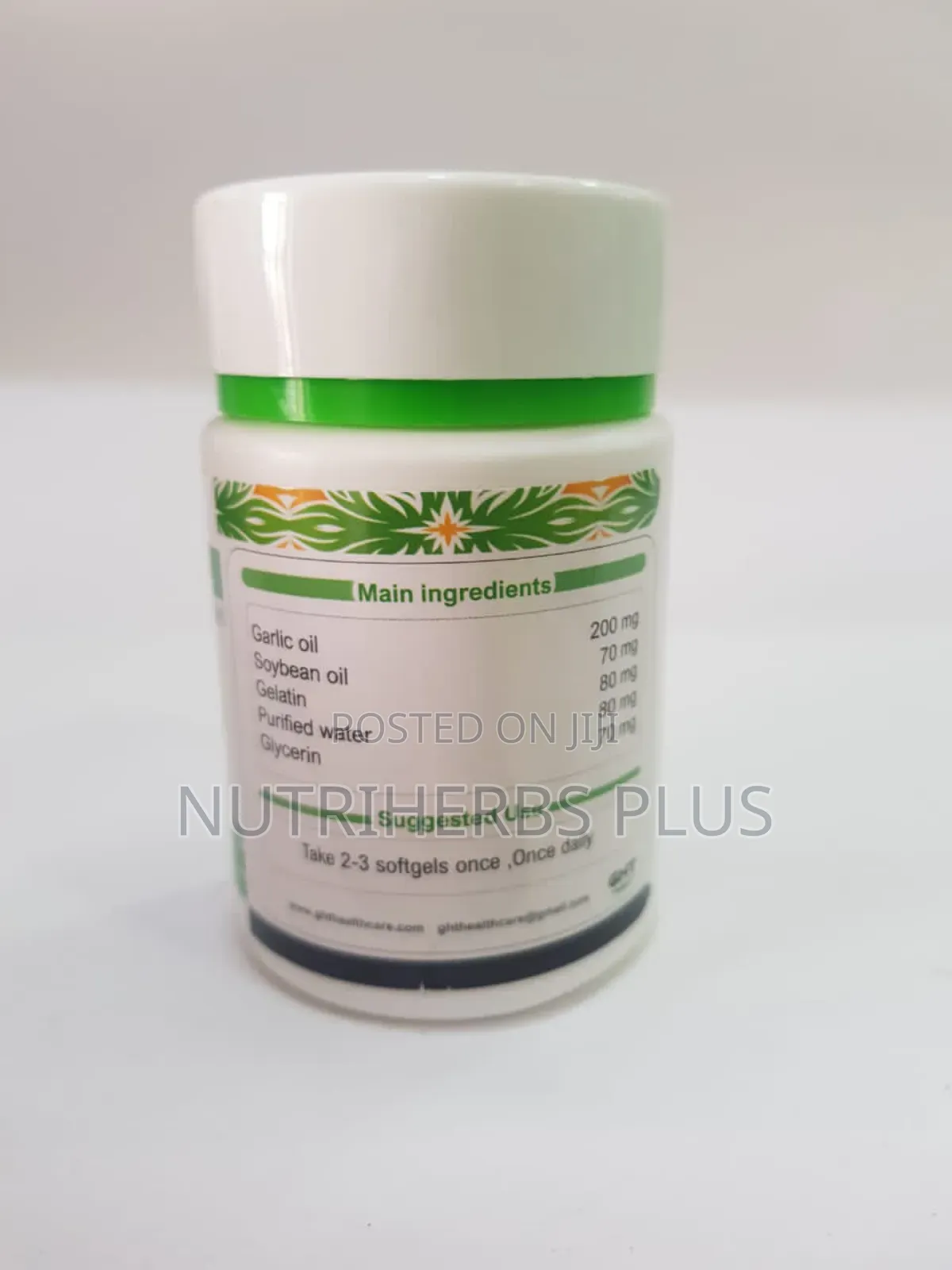 GHT Garli Oil Capsules: Very Powerful Anti-Oxidants