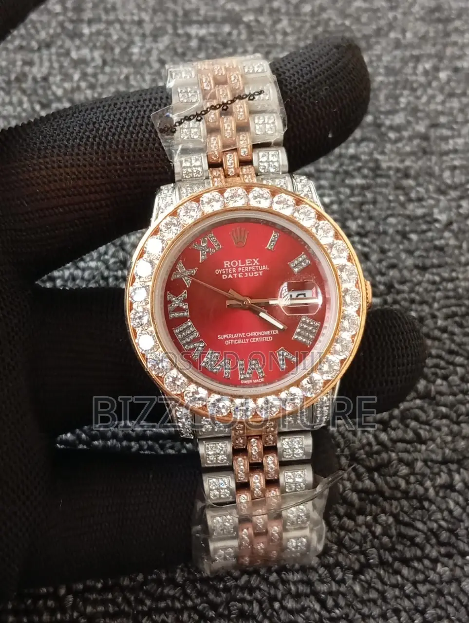 Original Rolex Date-Just Gold Mix Silver Chain Watch