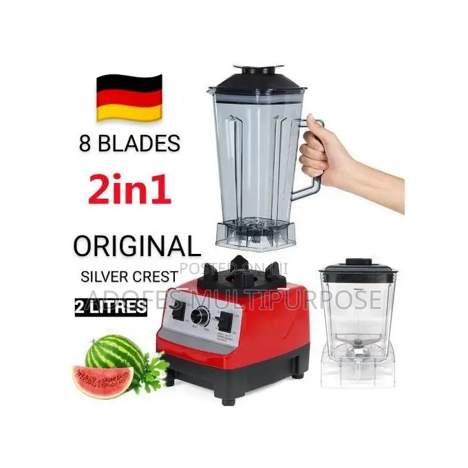 Silver Crest 2L Industrial 8500W Food Crusher Blender