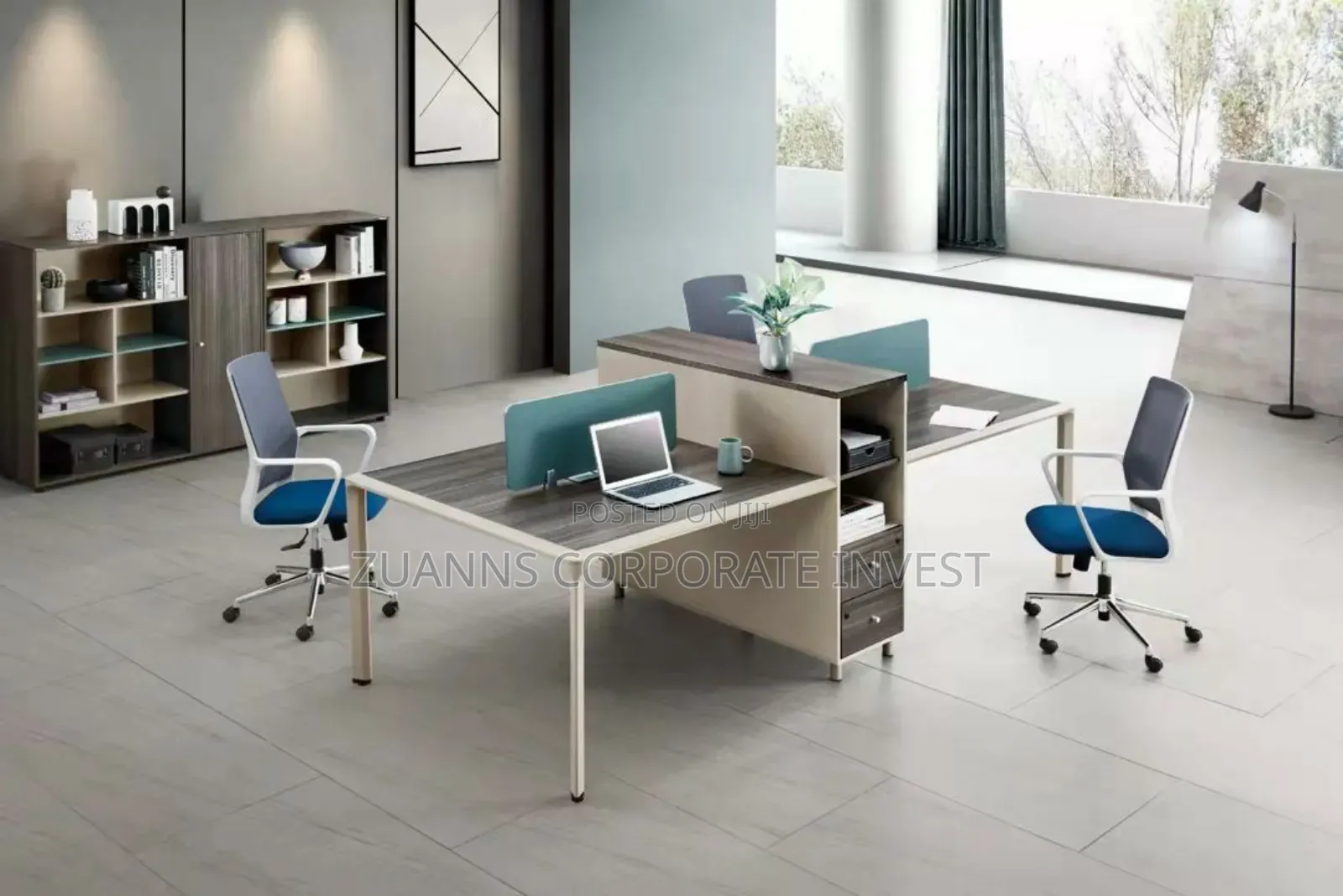 Elegant Workstation By 4 Seaters
