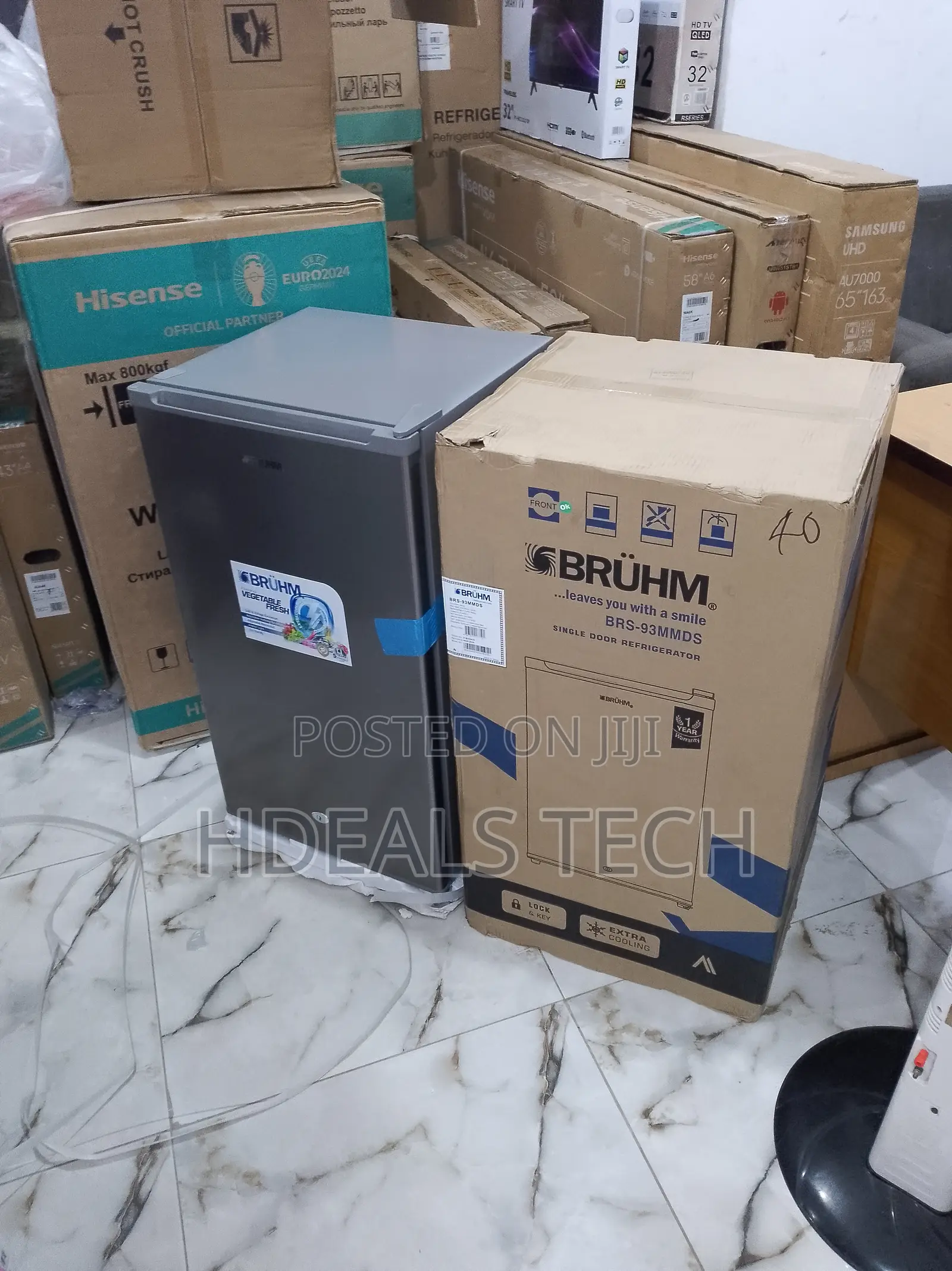 New IN Refrigerator Single Door 90L - Bruhm