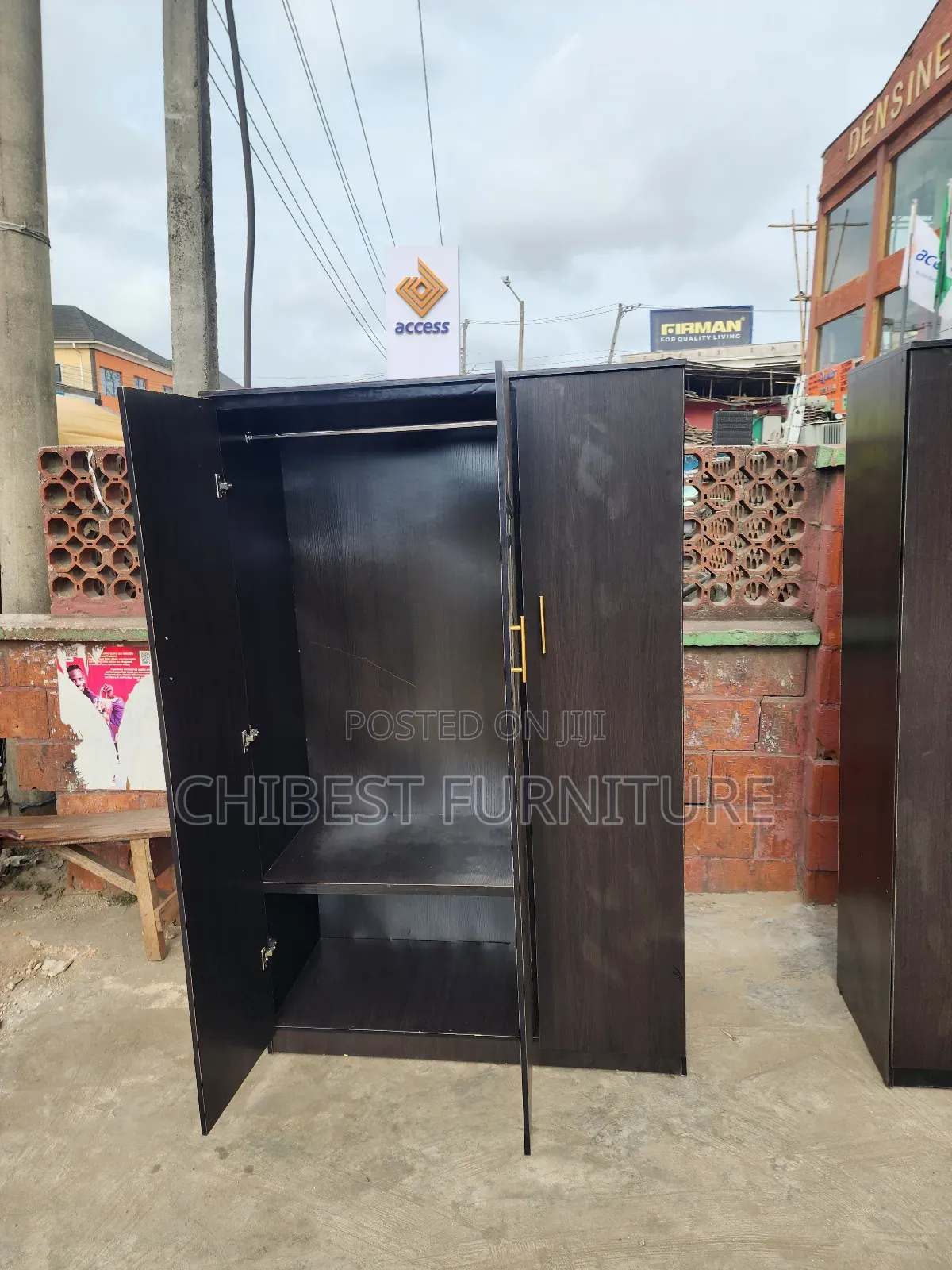 Wooden Three Door Wardrobe Made With Imported HDF Wood