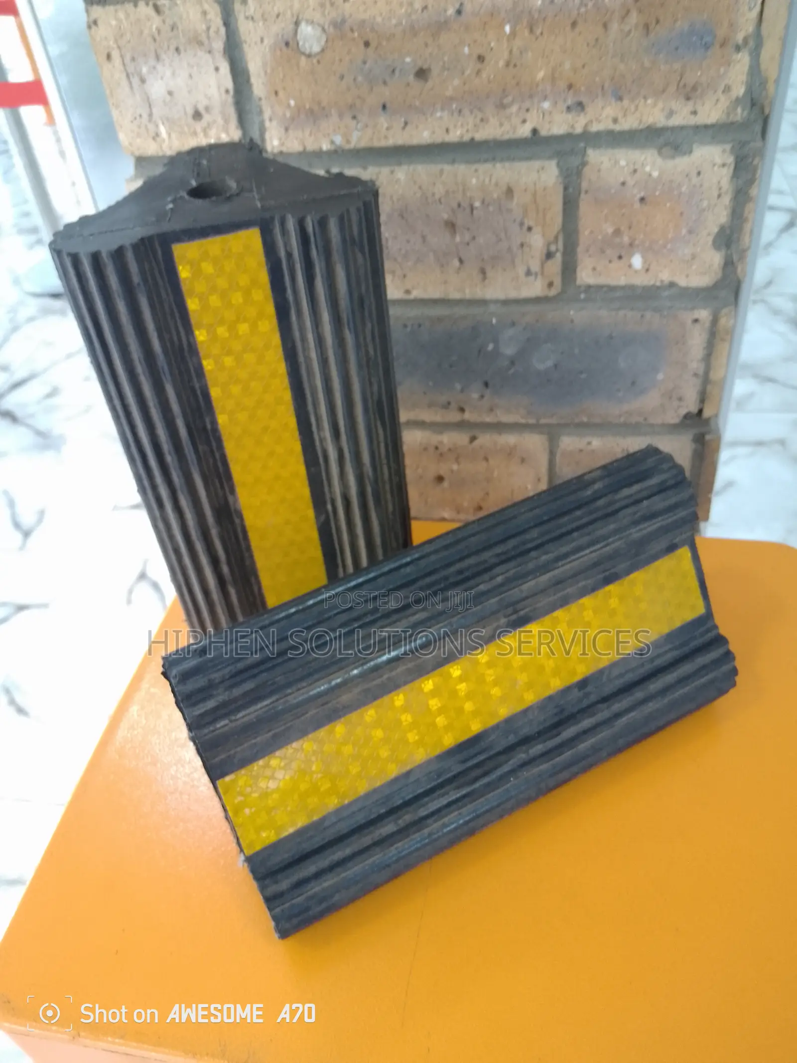 Rubber Aircraft Wheel Chocks Heavy Duty