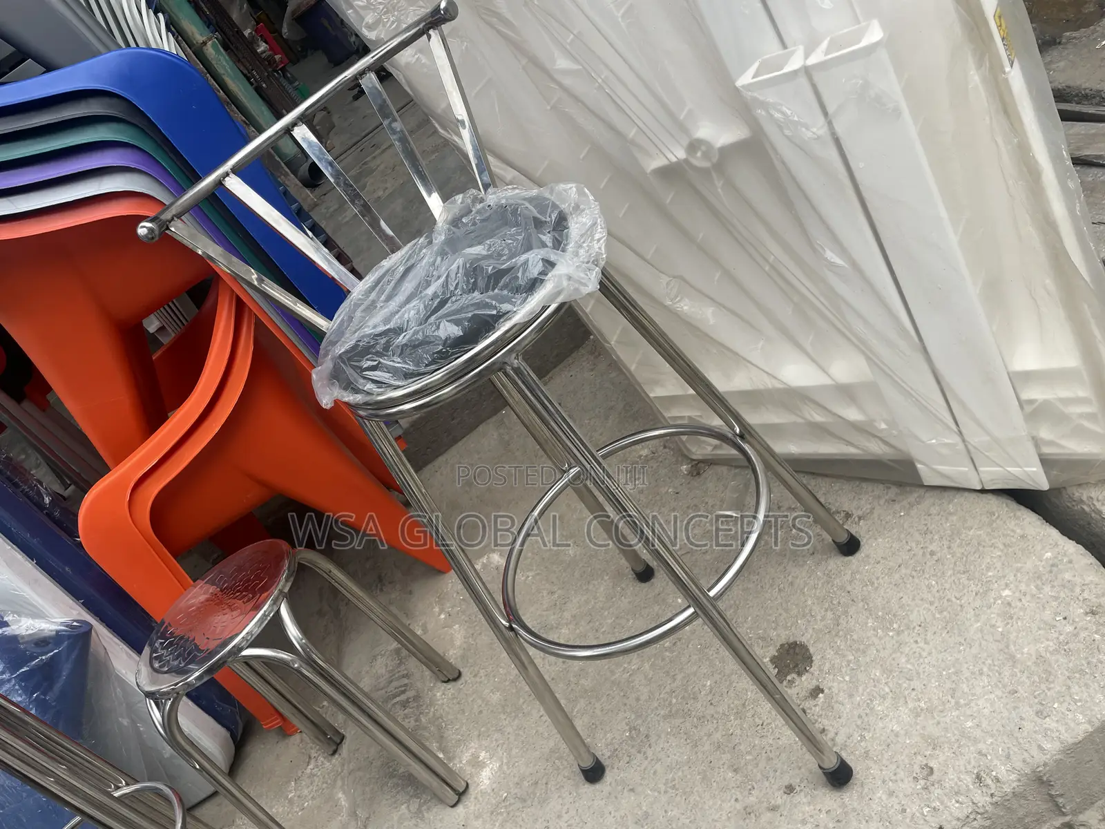 Stainless Steel Foamed Bar Stools