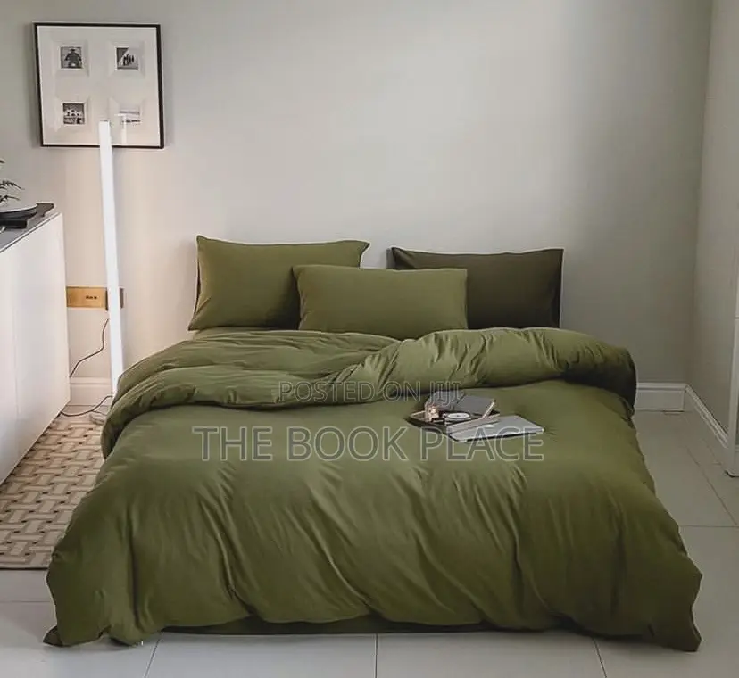 Olive Green Cotton Bedspread