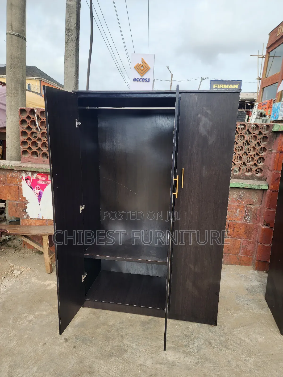 Wooden Three Door Wardrobe Made With Imported HDF Wood