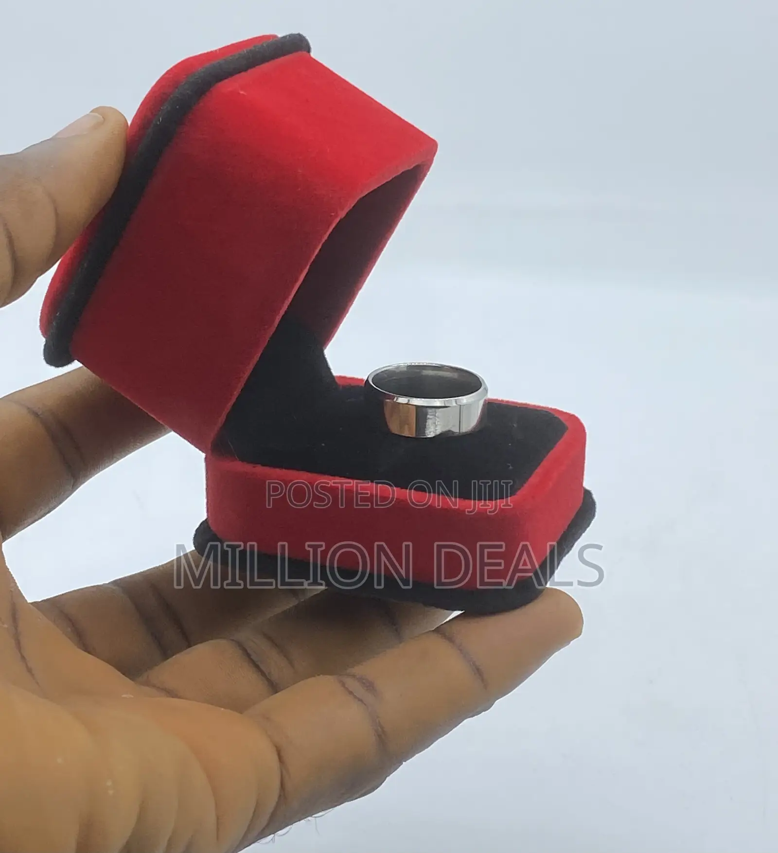 Titanium Steel Silver Men’S Unique Ring