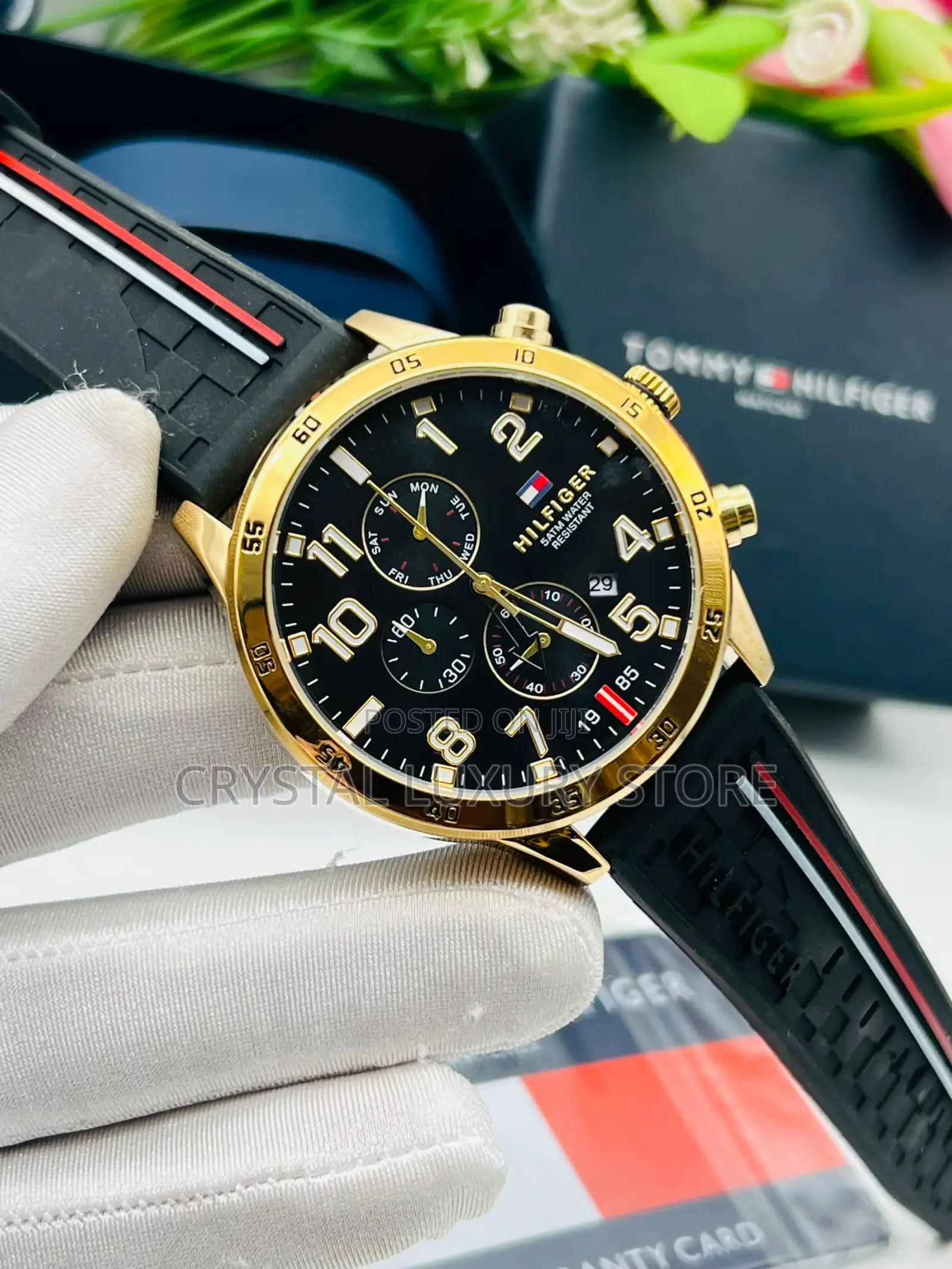 Tommy Hilfiger Quality Affordable Rubber Strap Wristwatch