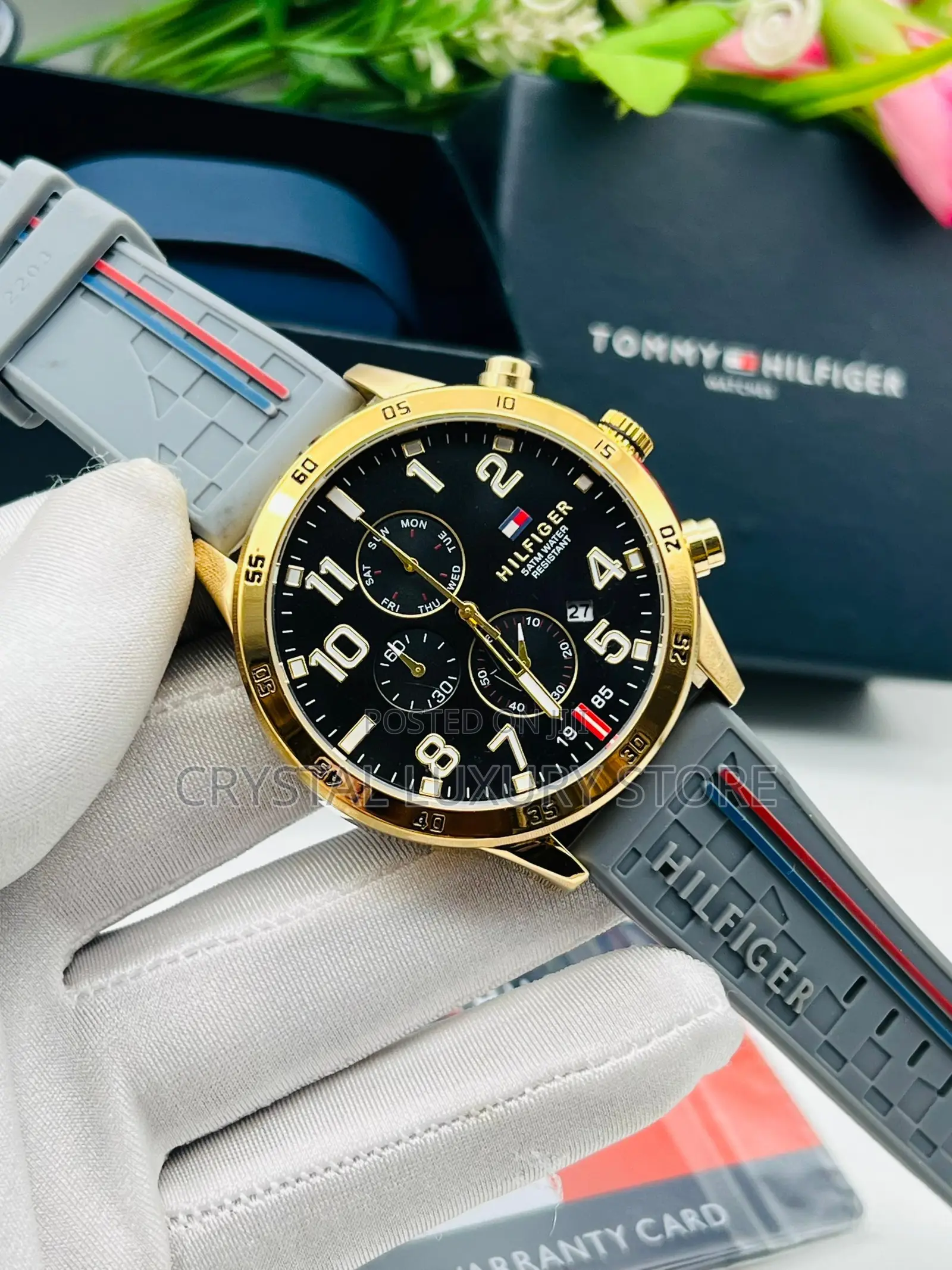 Tommy Hilfiger Quality Affordable Rubber Strap Wristwatch