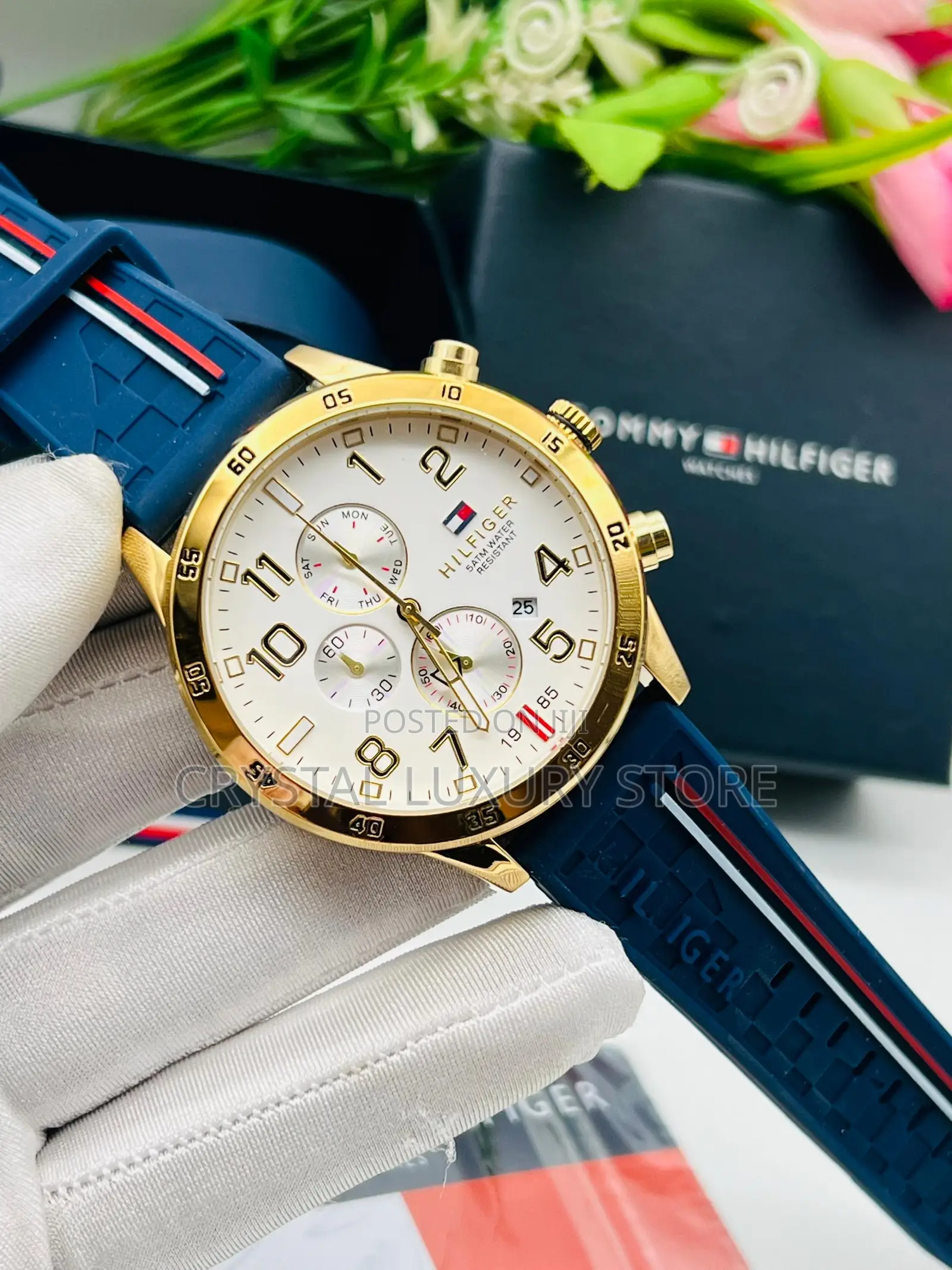 Tommy Hilfiger Quality Affordable Rubber Strap Wristwatch