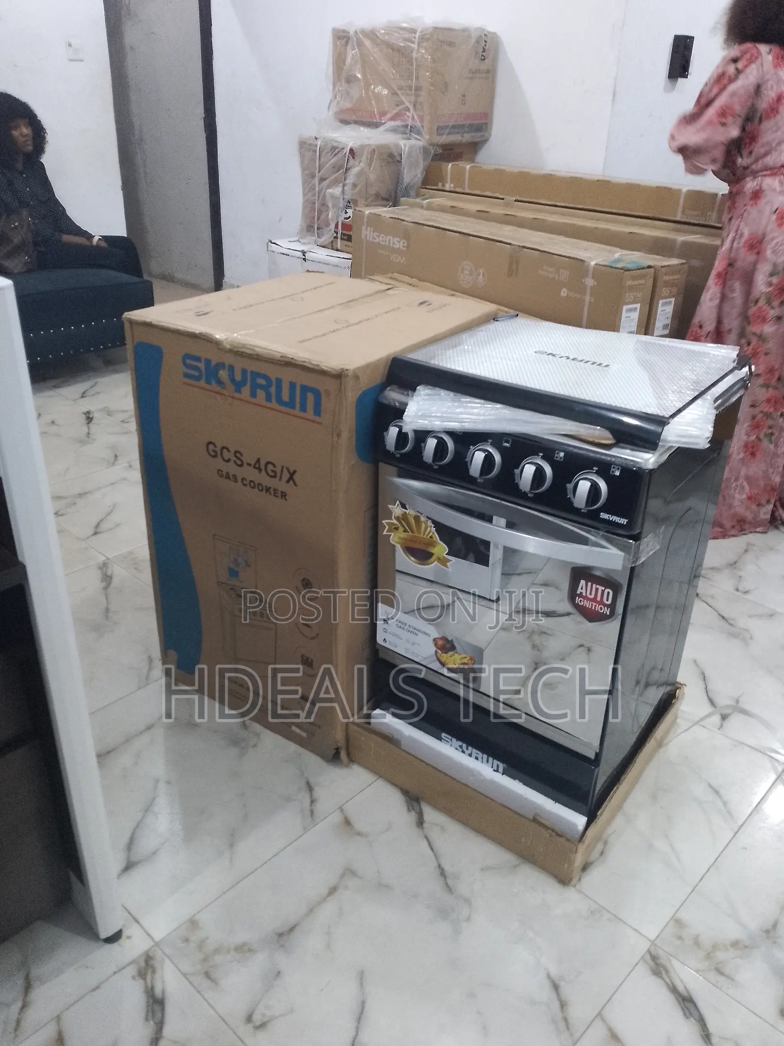 Quality Skyrun 4 + 0 Burner Gas Cooker 