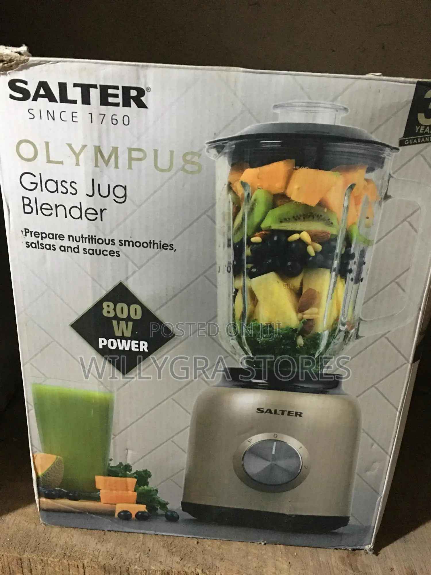 Salter Olympus 1.5l Glass Jug Blender Smoothie Maker