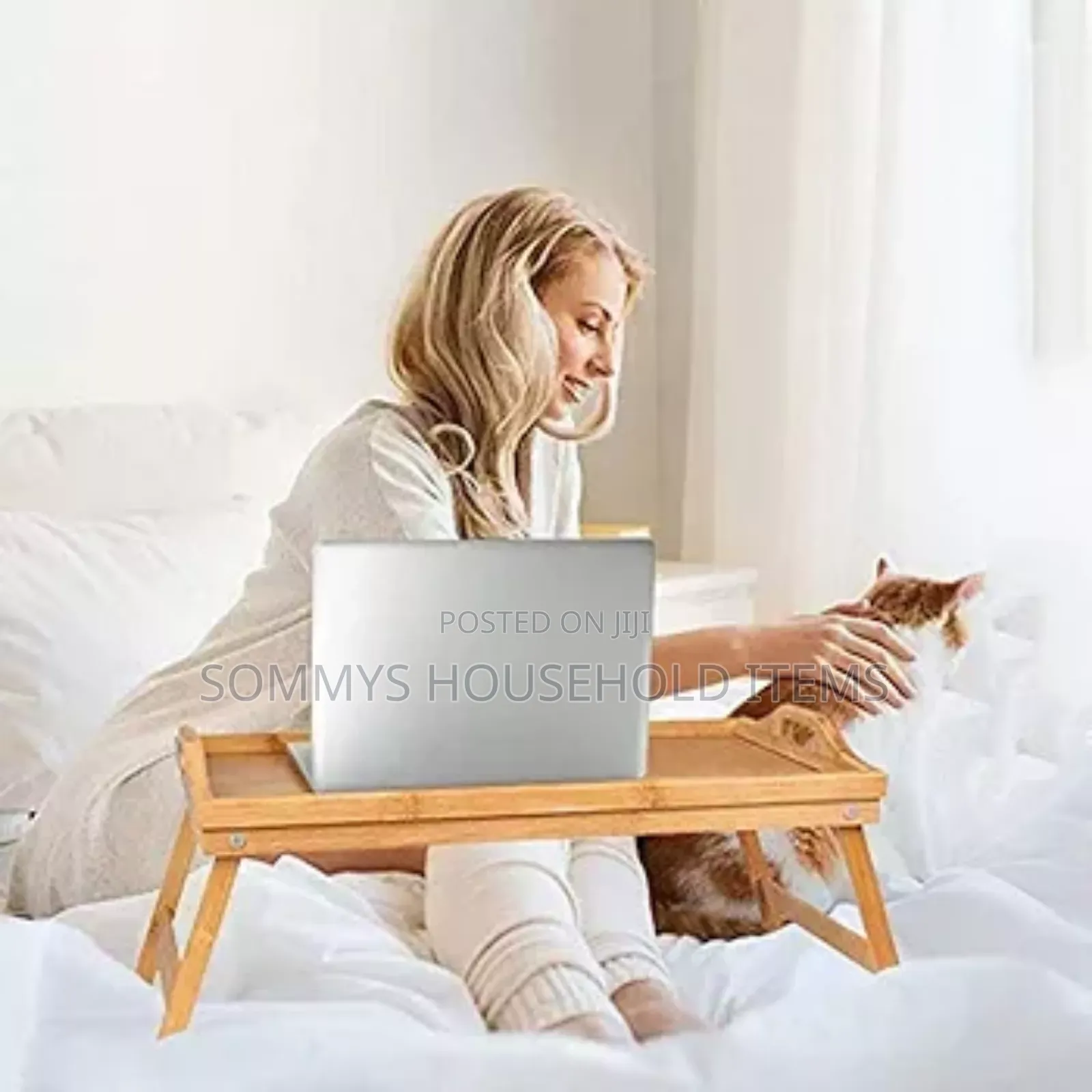 Foldable Wooden Bamboo Tray/Table
