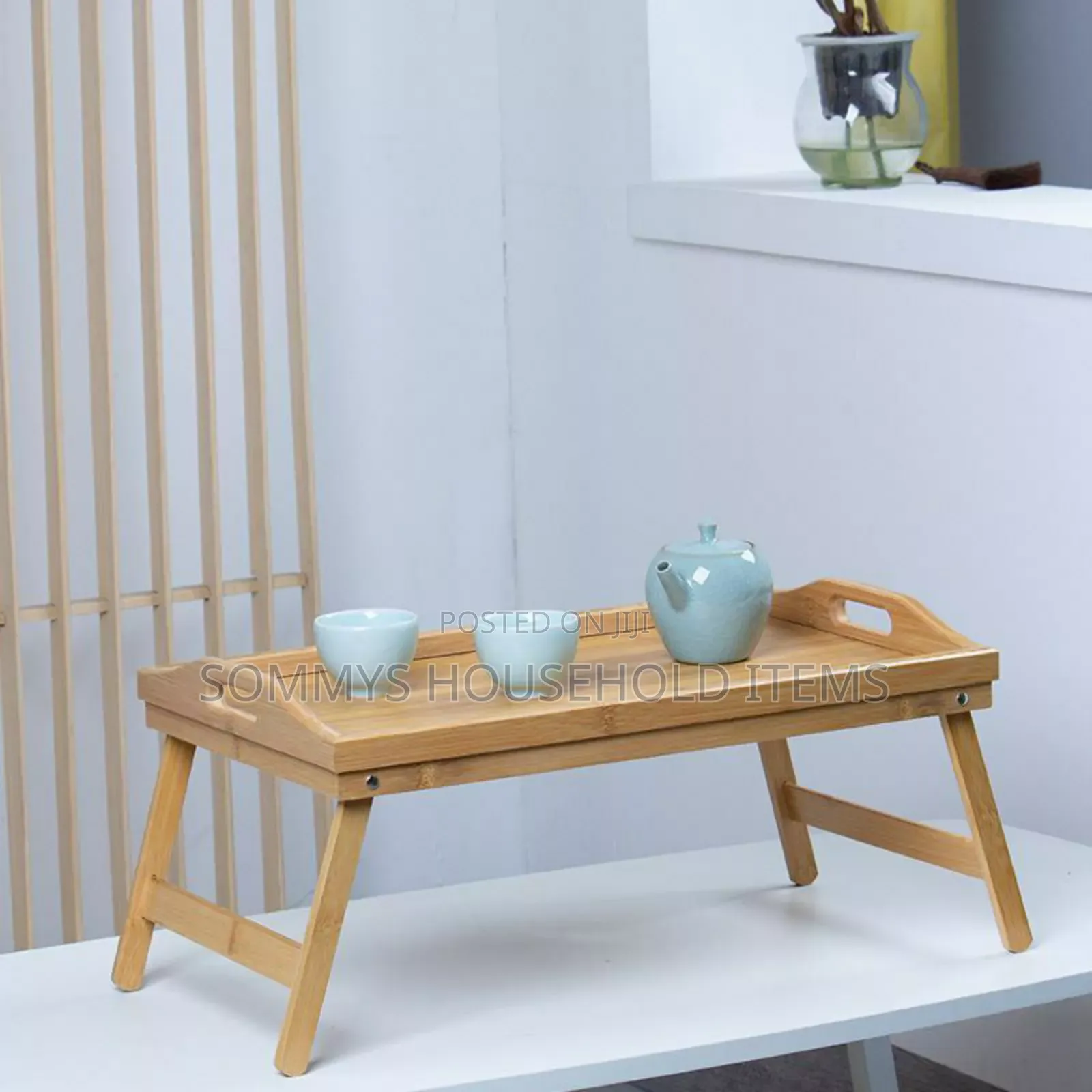 Foldable Wooden Bamboo Tray/Table