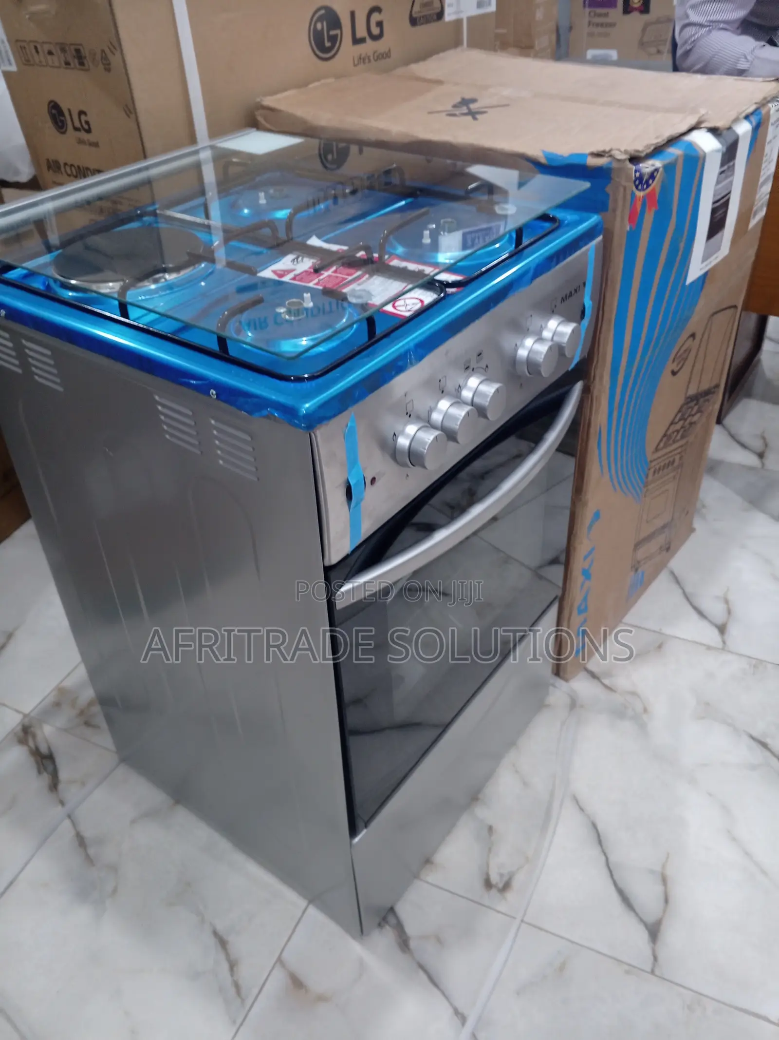 Brand New Maxi 50*50 (3+1) Burner Gas Cooker INOX