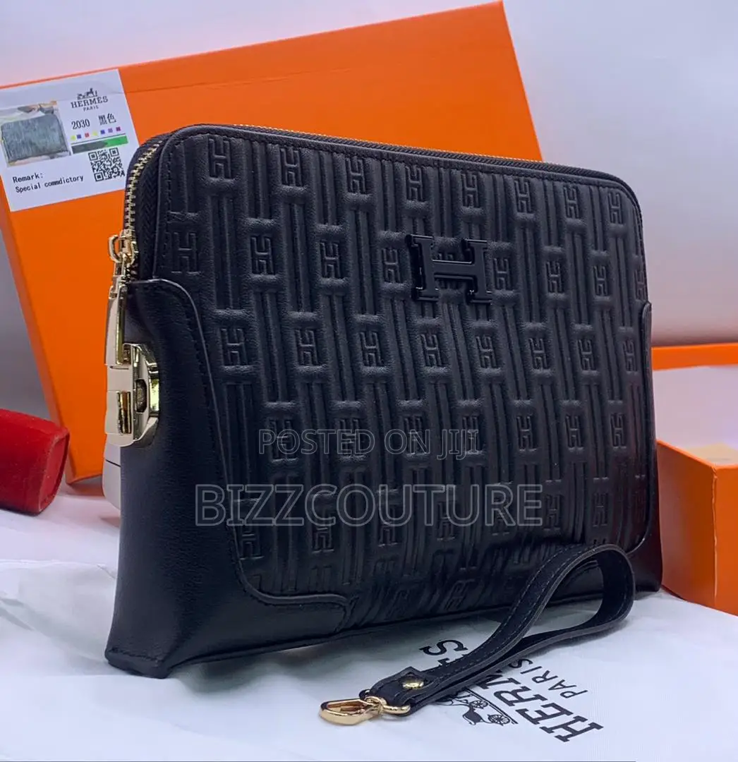 Original Hermes Black Leather Bag Is Available in Store Now