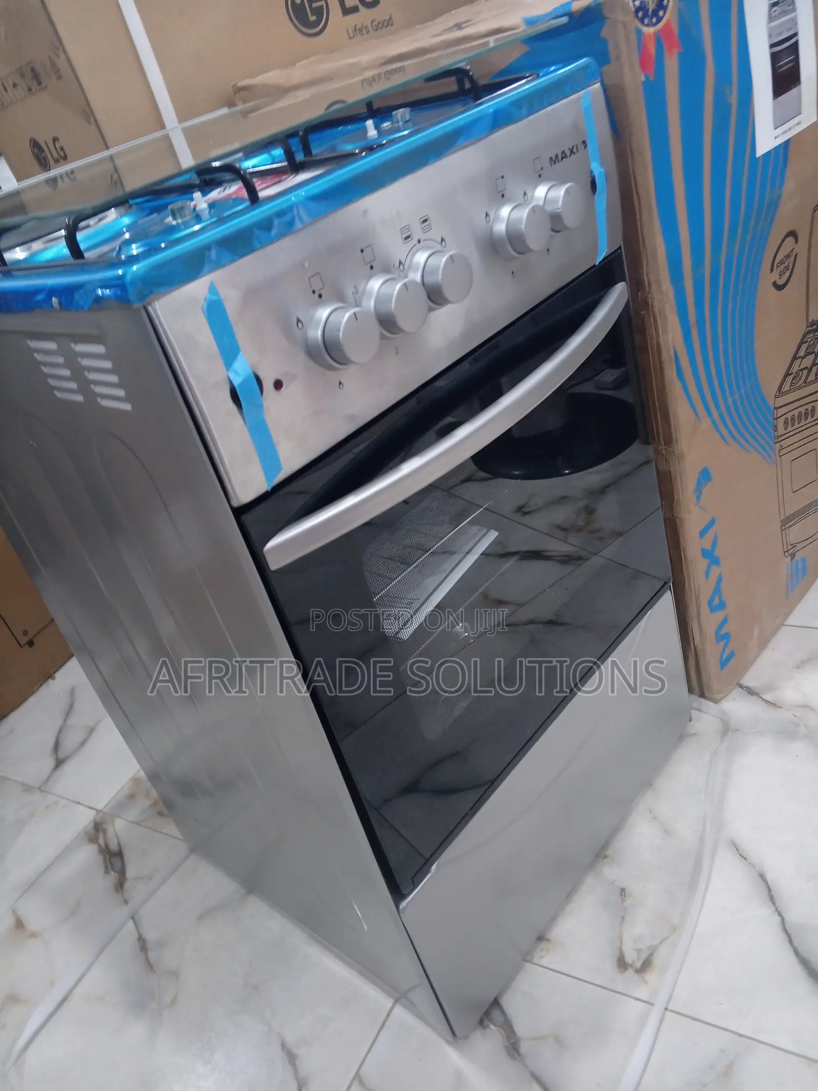 New Efficient Maxi 50*50 (3+1) Burner Gas Cooker INOX