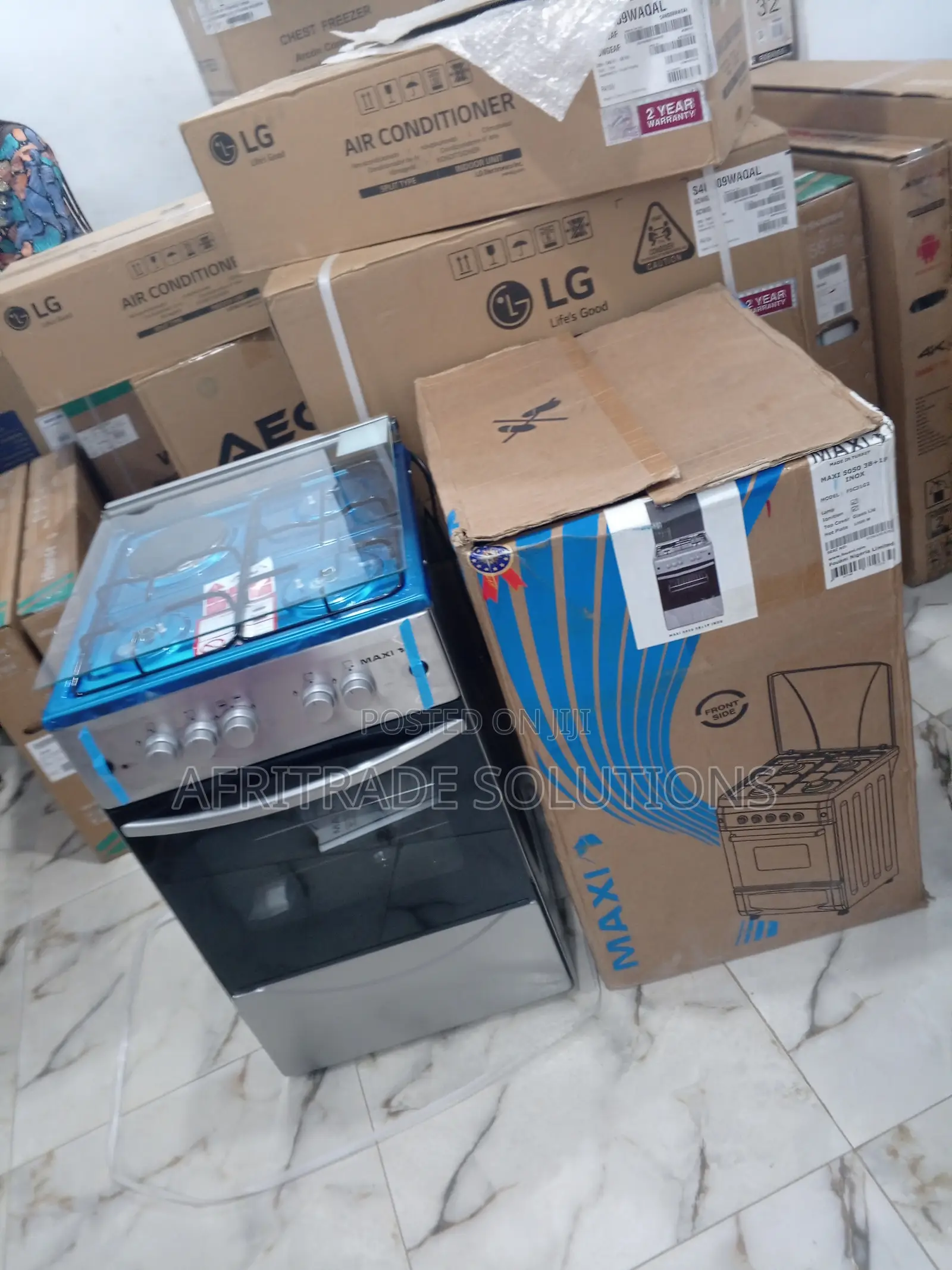 Standard Maxi 50*50 (3+1) Burner Gas Cooker INOX