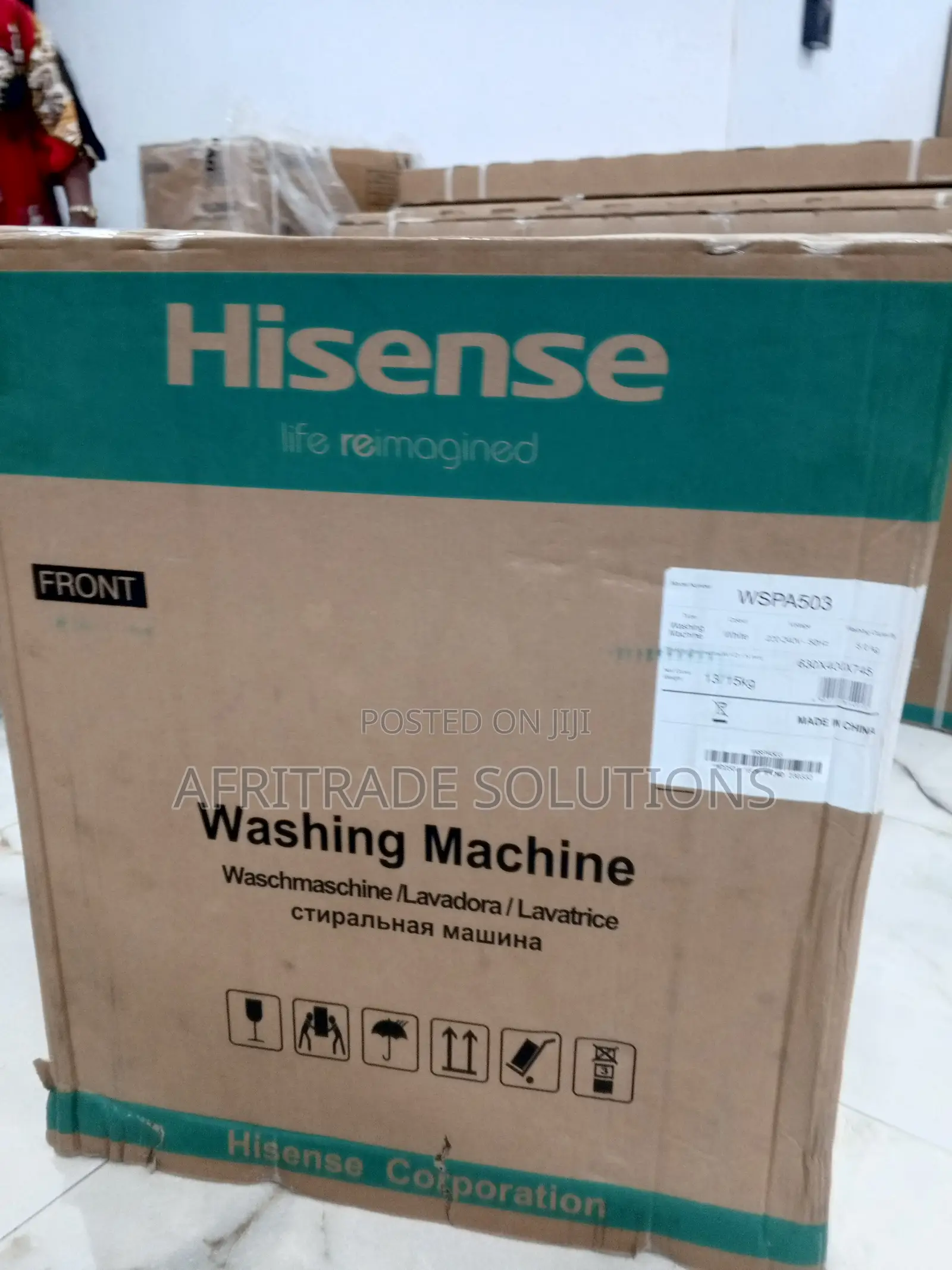 5kg Hisense Wspa503 Washing Machine- Waterproof