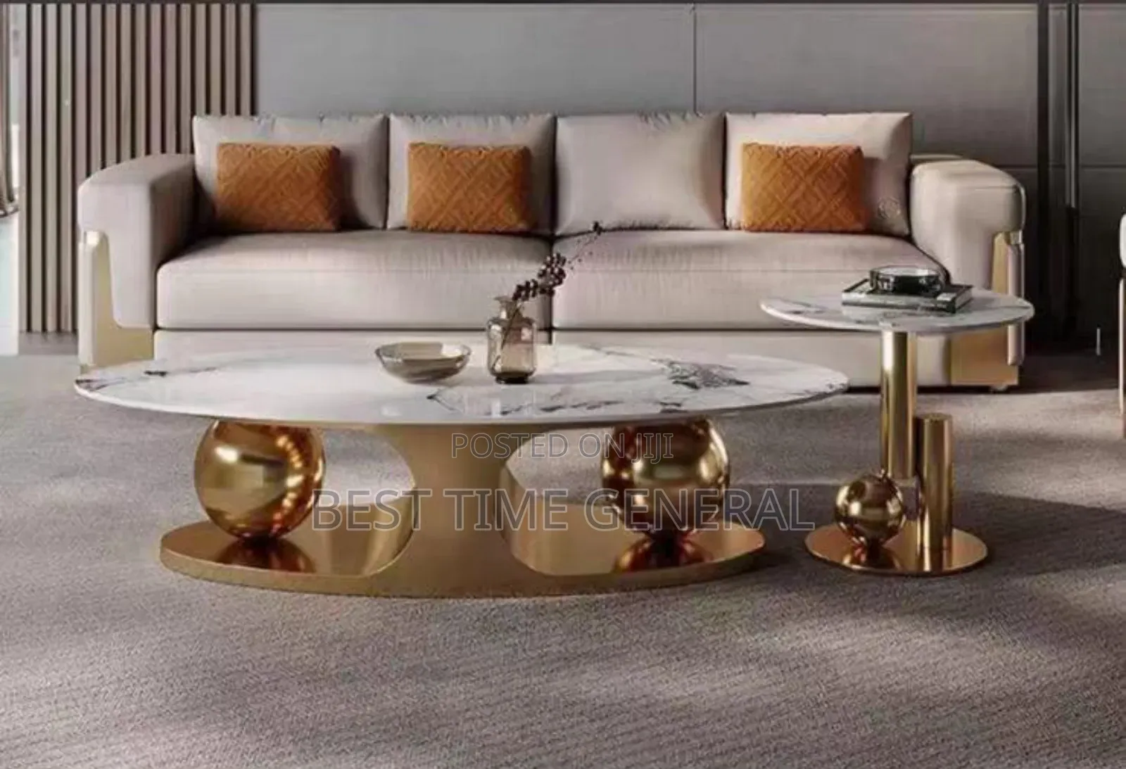 Exclusive Classic Set of Marble Center and Stool