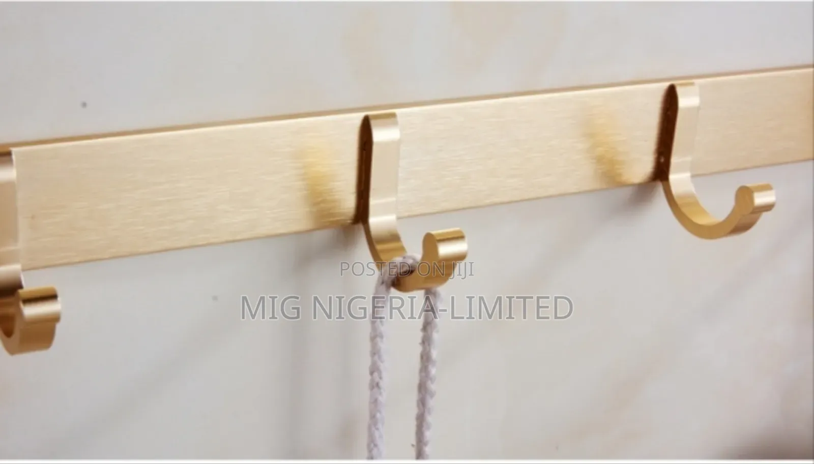 Gold Multiple Double Towel Bar Bathroom Hanger With Hook