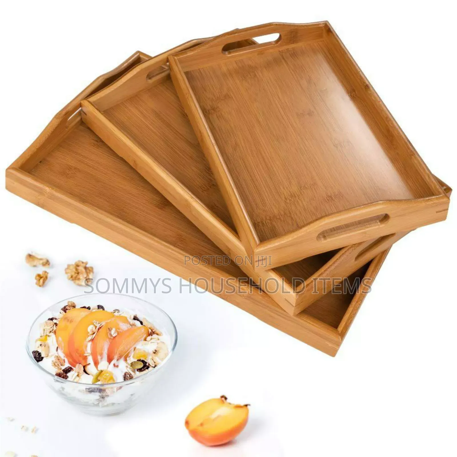 Set of 3 Bamboo Tray
