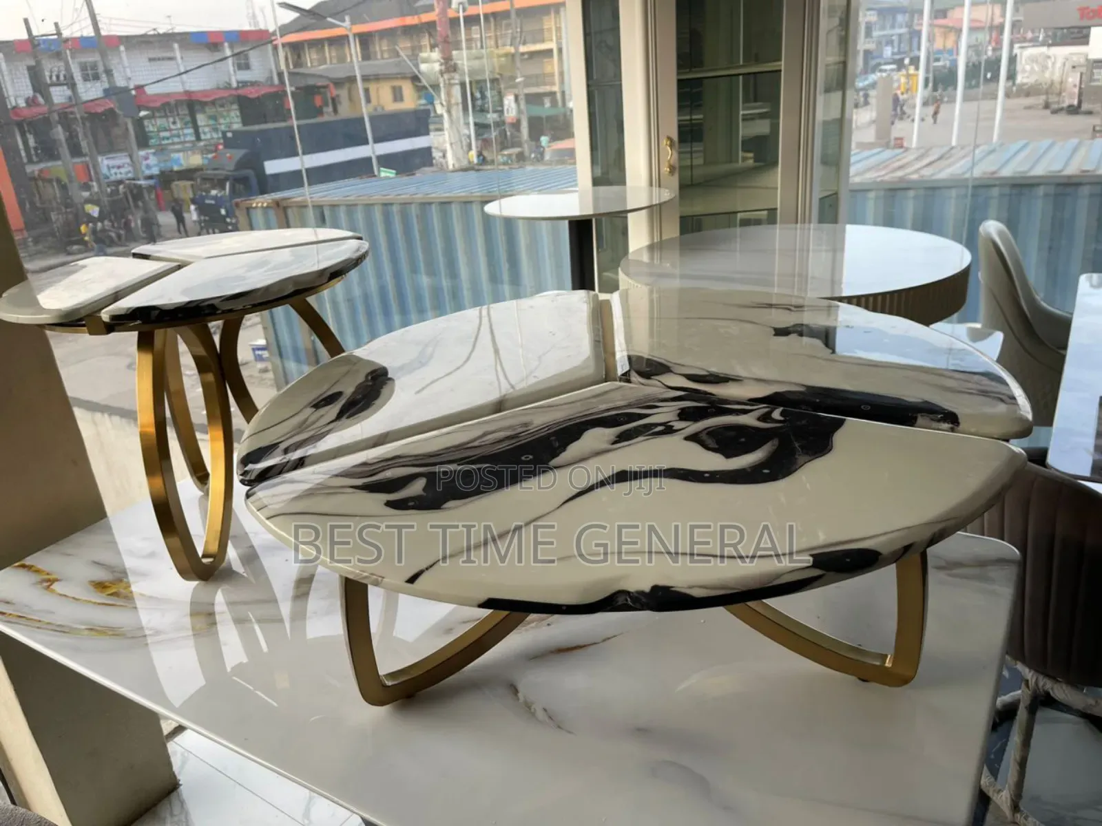 Luxury Set of Marble Center Table