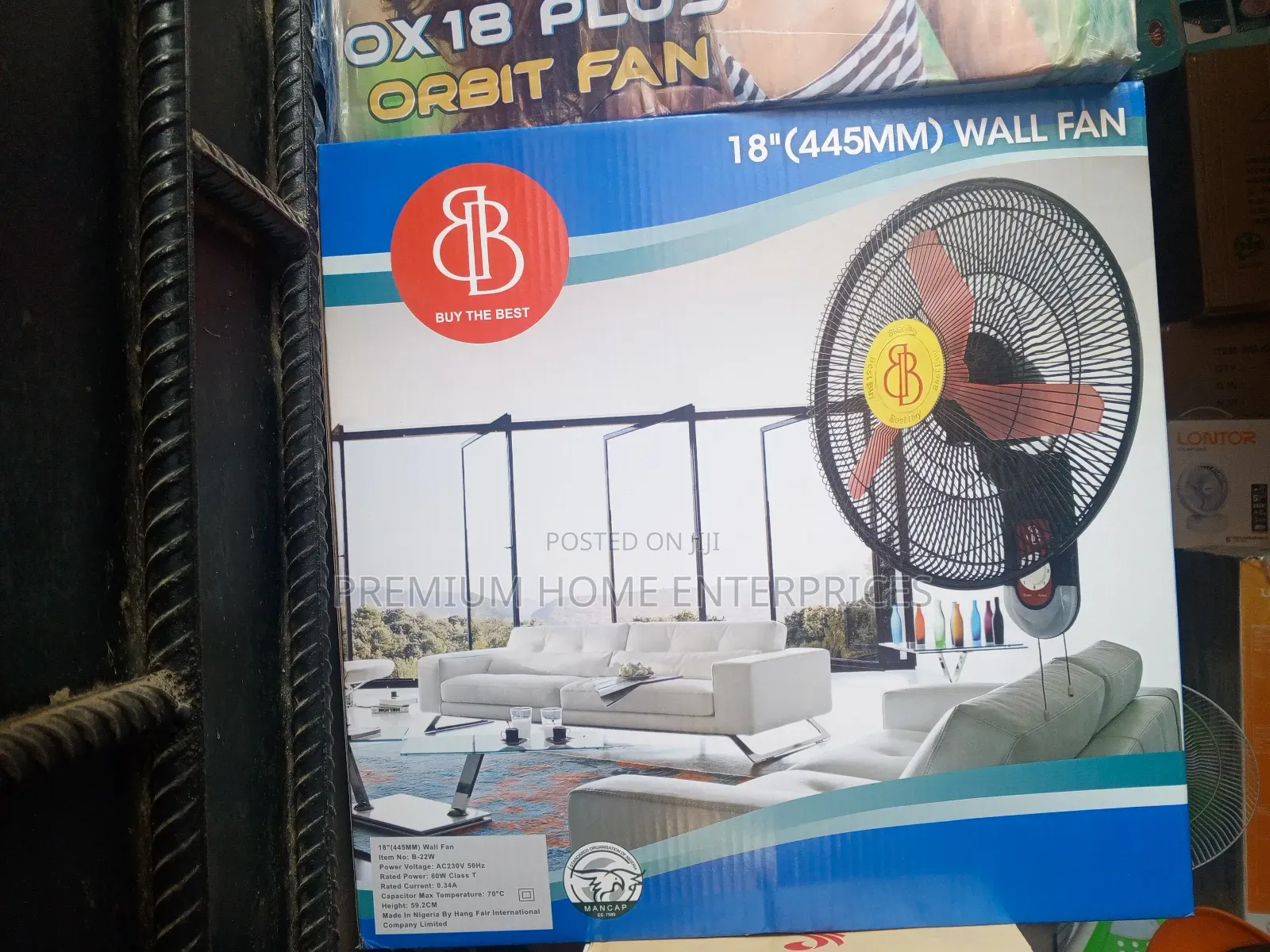 Bb Wall Fan 18 Inches