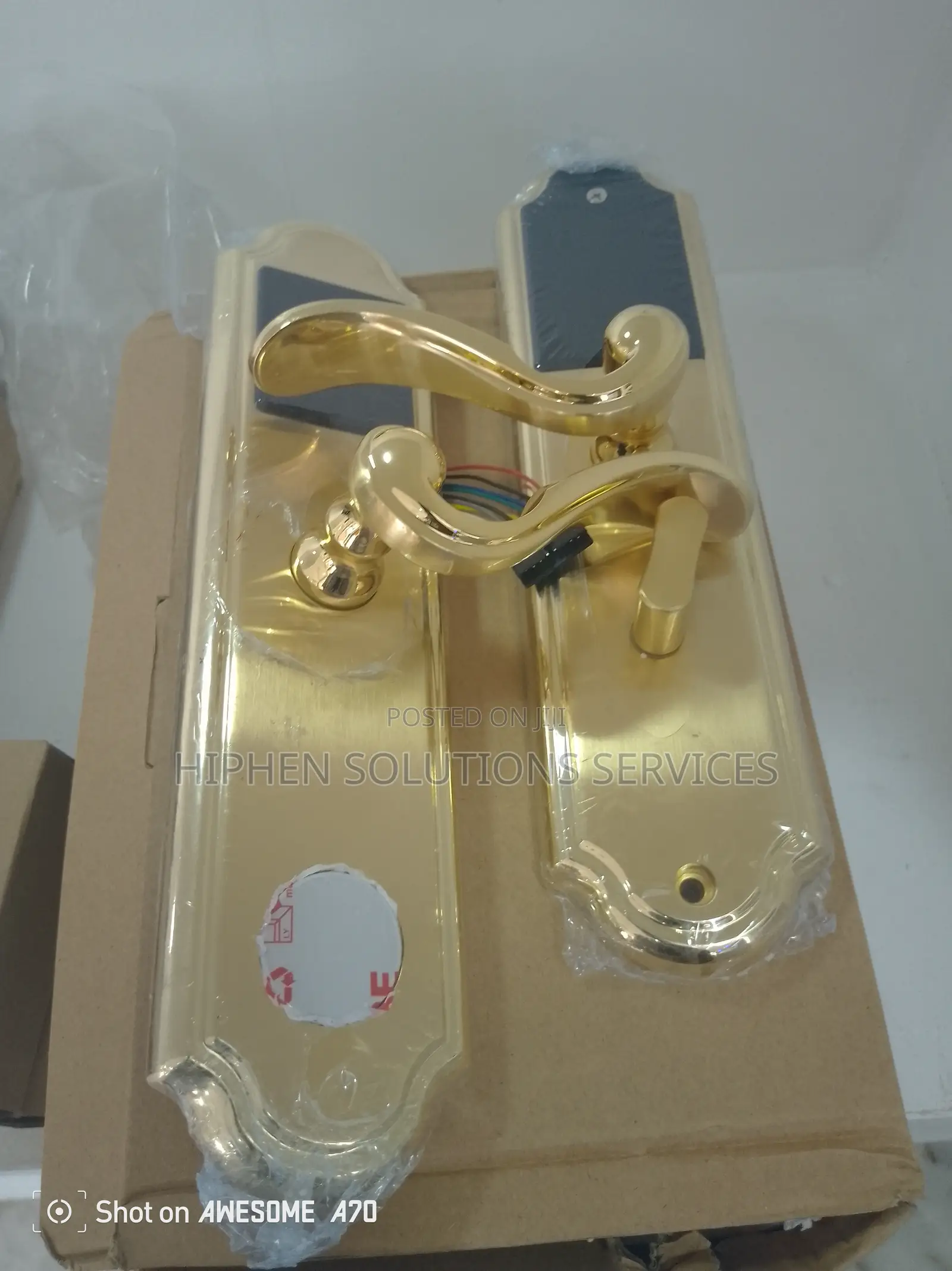HS Golden Edge Zinc Alloy Hotel Card Lock System