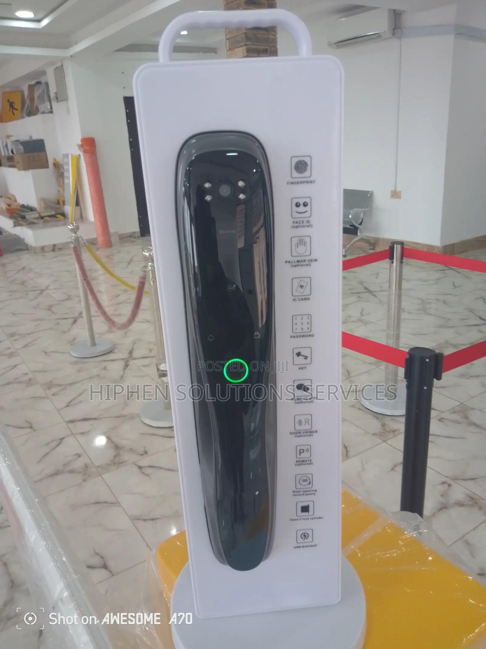 Door Lock Security Camera Monitor Intelligent Fingerprint