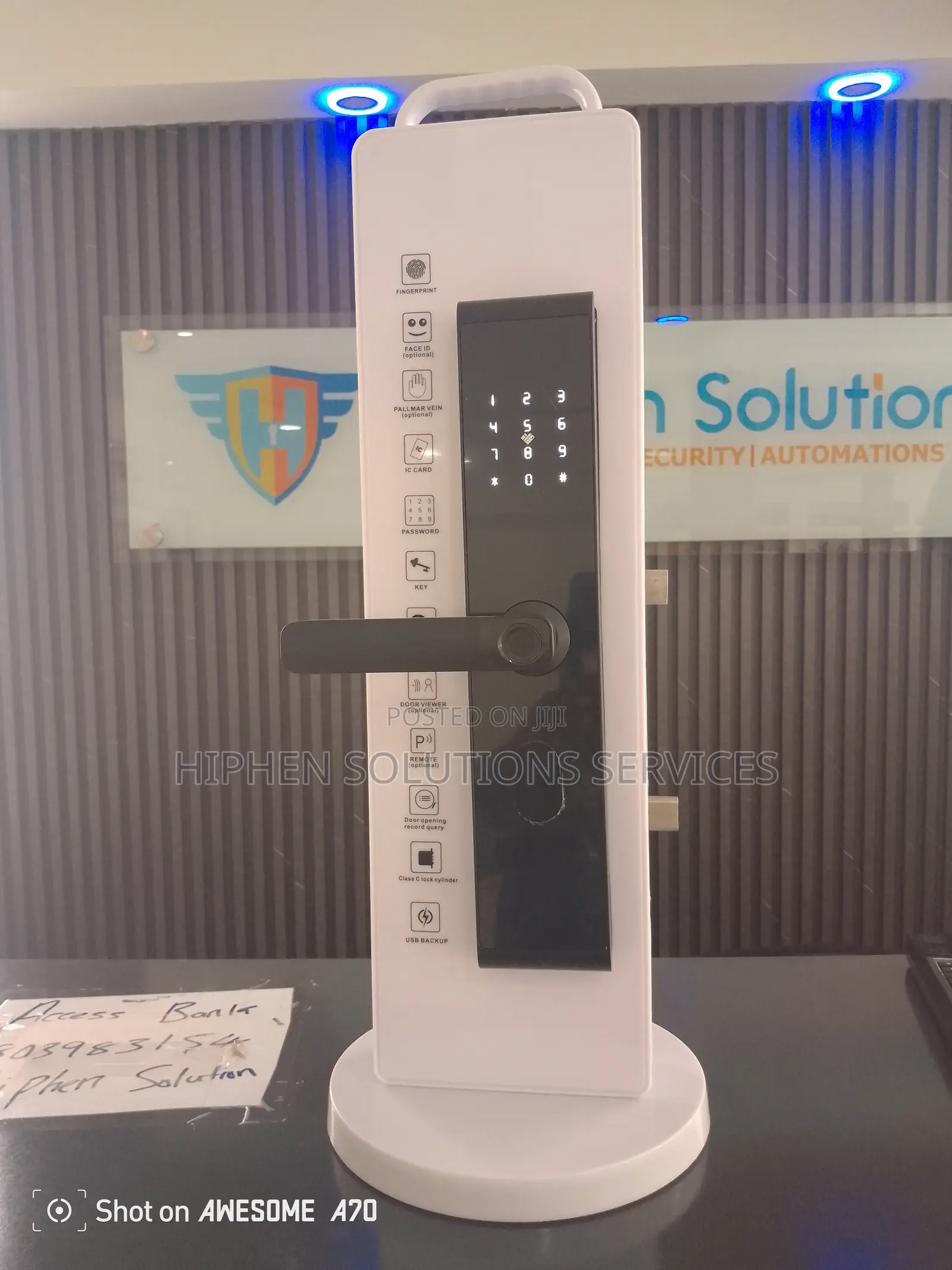 Wifi Smart Biometric Doorlock, Stainless Steel,