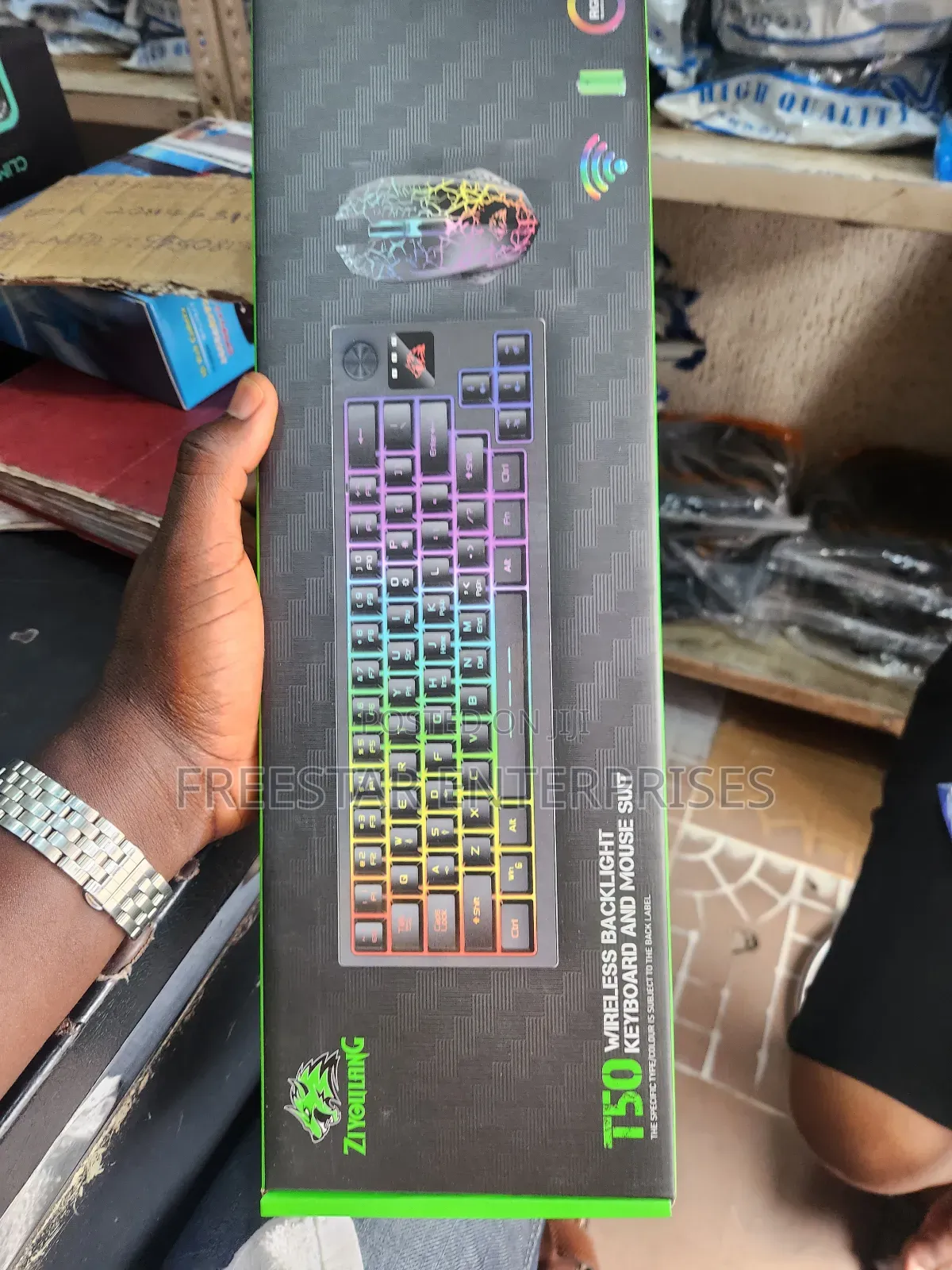 T50 RGB Wireless Gaming Keyboard and Mouse. Ziyoulang.