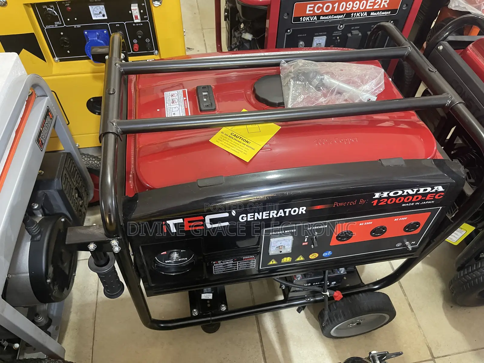 10kva Itec Honda Petrol Generator
