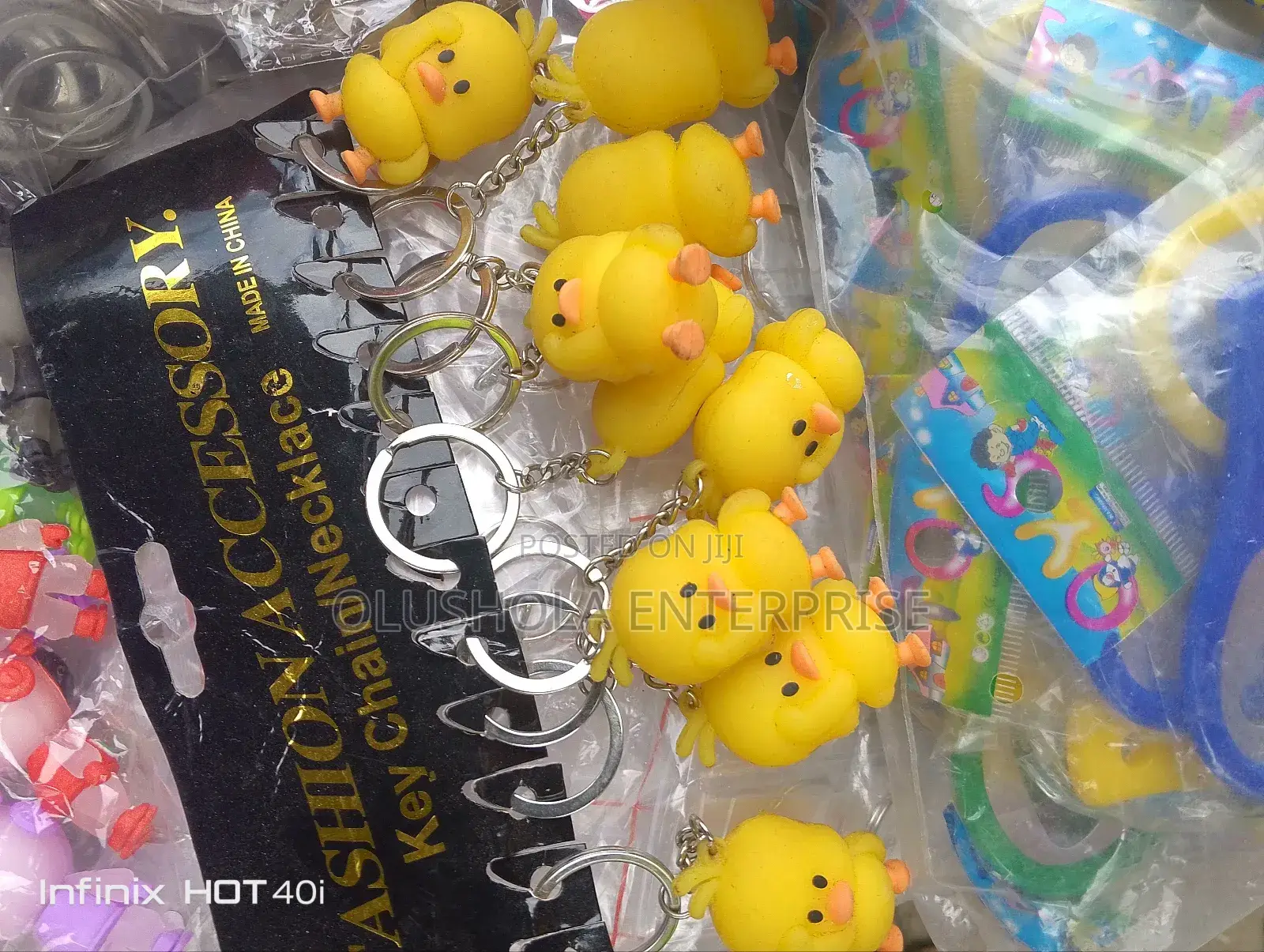 Teddy Rubber Key Holder 12pcs in a Pack