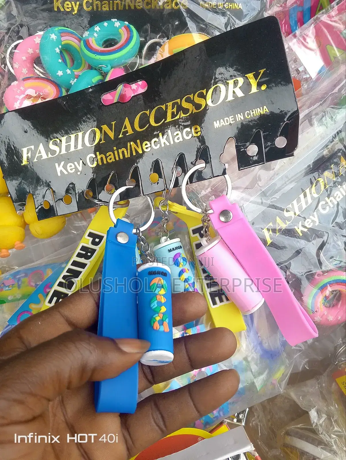 Teddy Rubber Key Holder 12pcs in a Pack