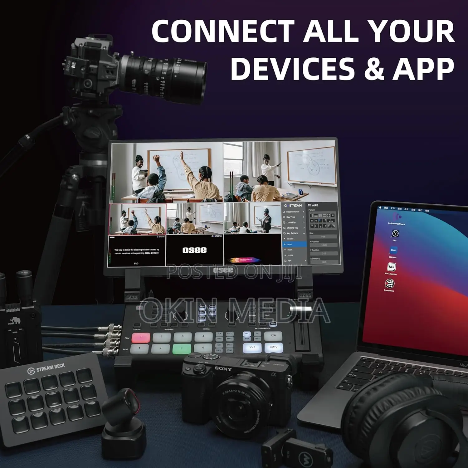 Rent Sdi and Hdmi Video Mixer Switcher