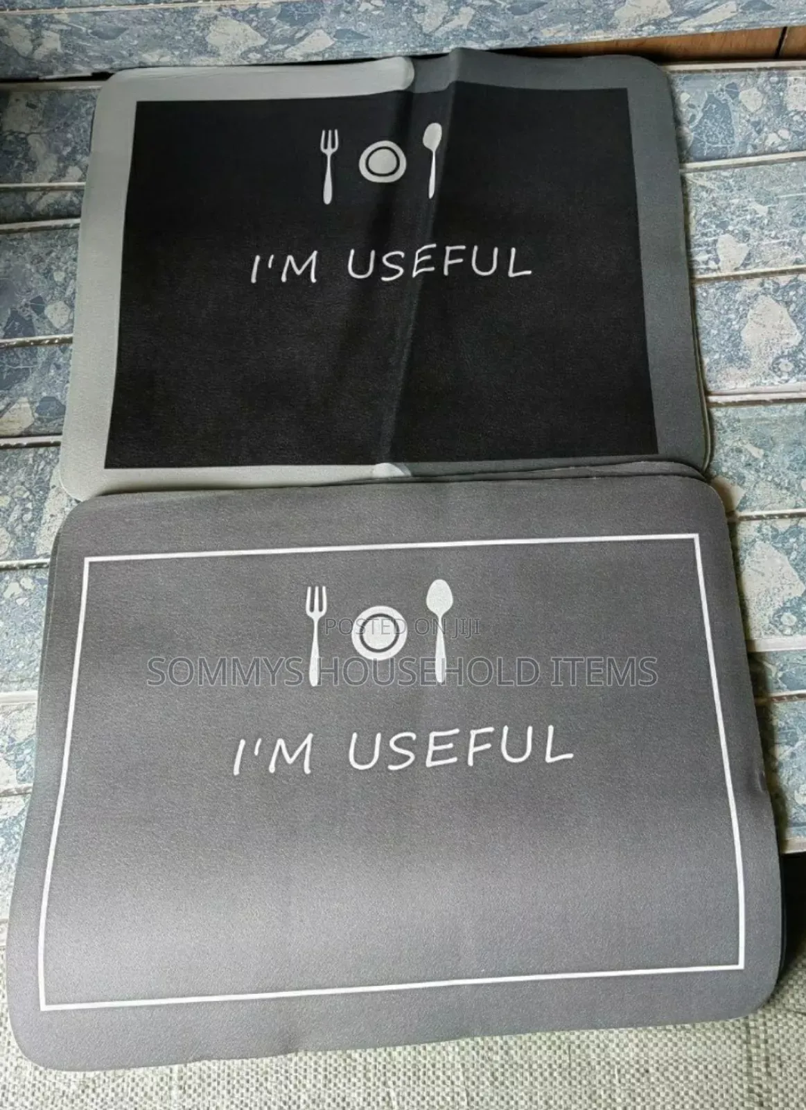 Water Absorbent Kitchen Utensils Drying Mat