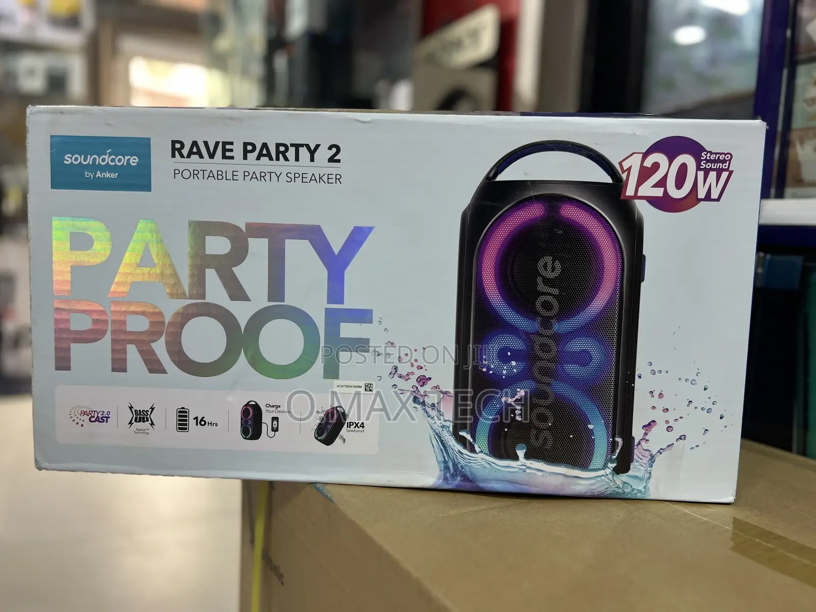 Anker Soundcore Rave Party 2 Portable Speaker, 120w