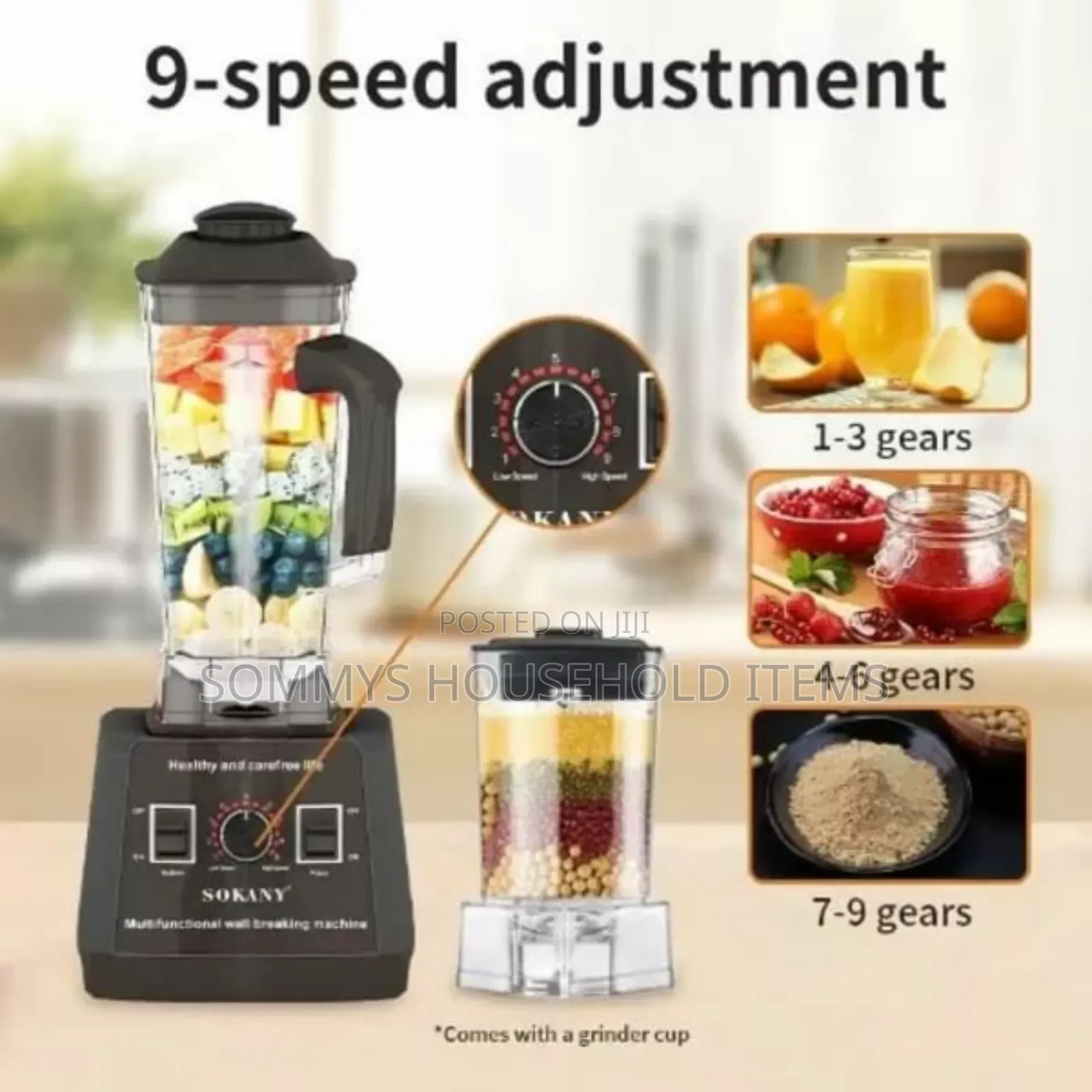 5000w Multipurpose Sokany Blender 2.5l Cup